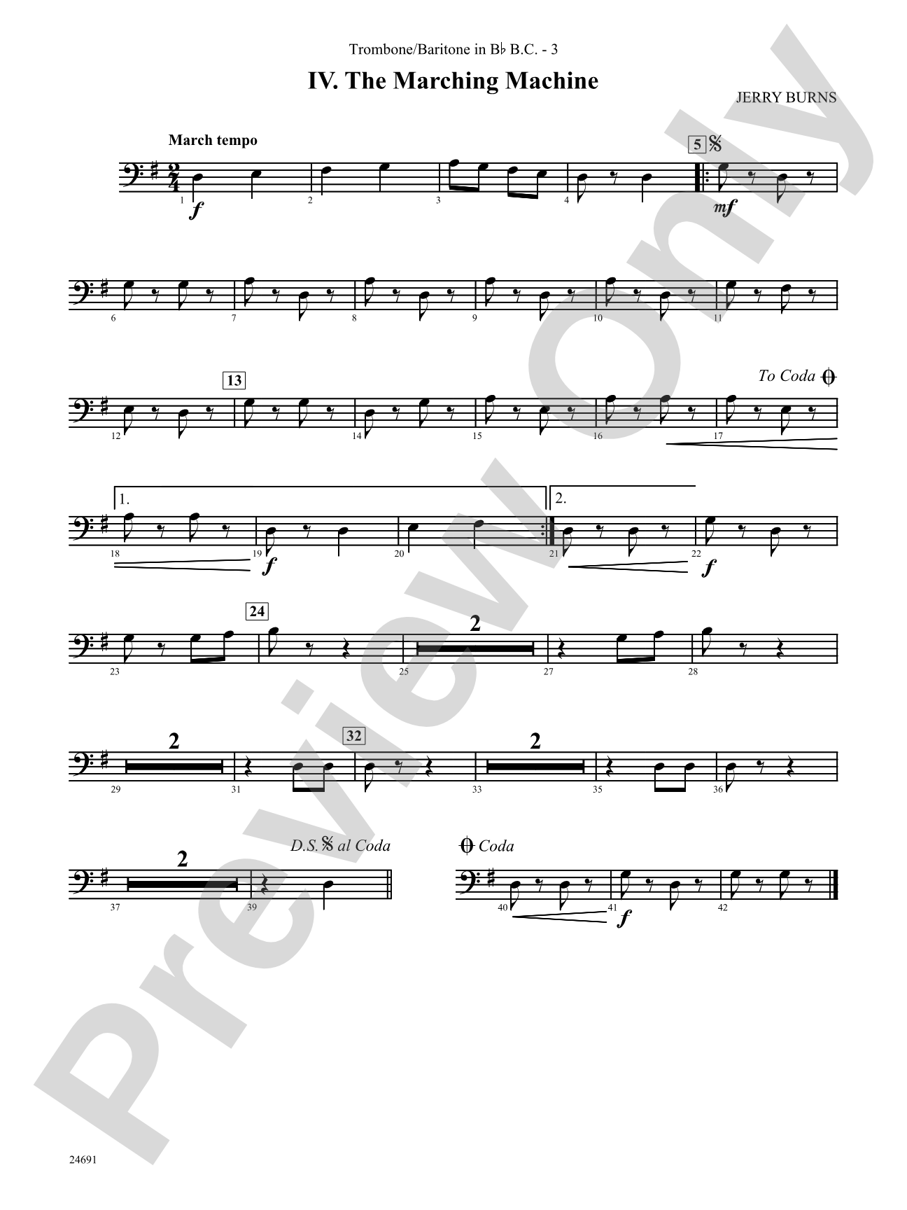 Belwin Very Beginning Band Kit #2: (wp) 1st B-flat Trombone B.C.
