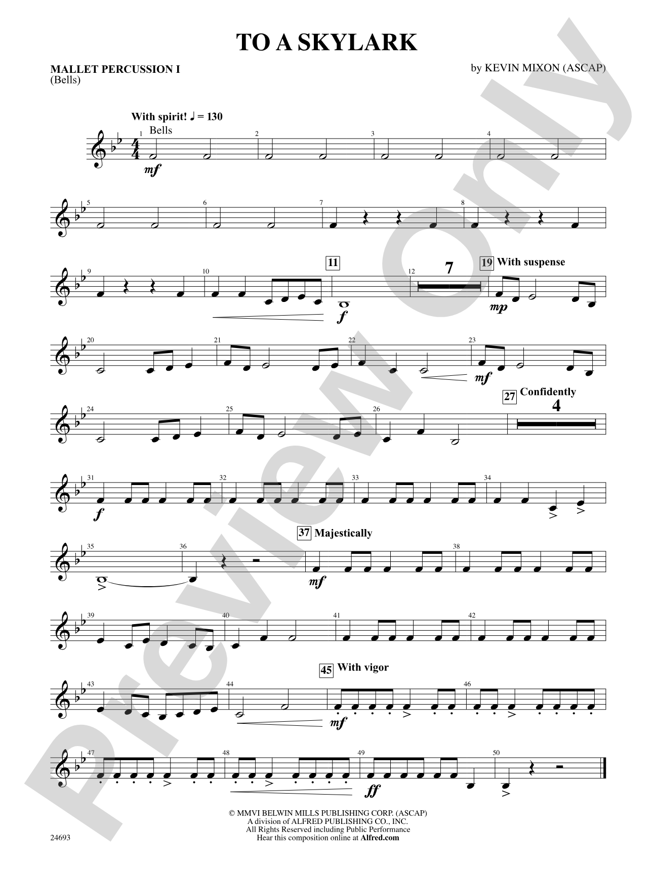 To a Skylark: Mallets