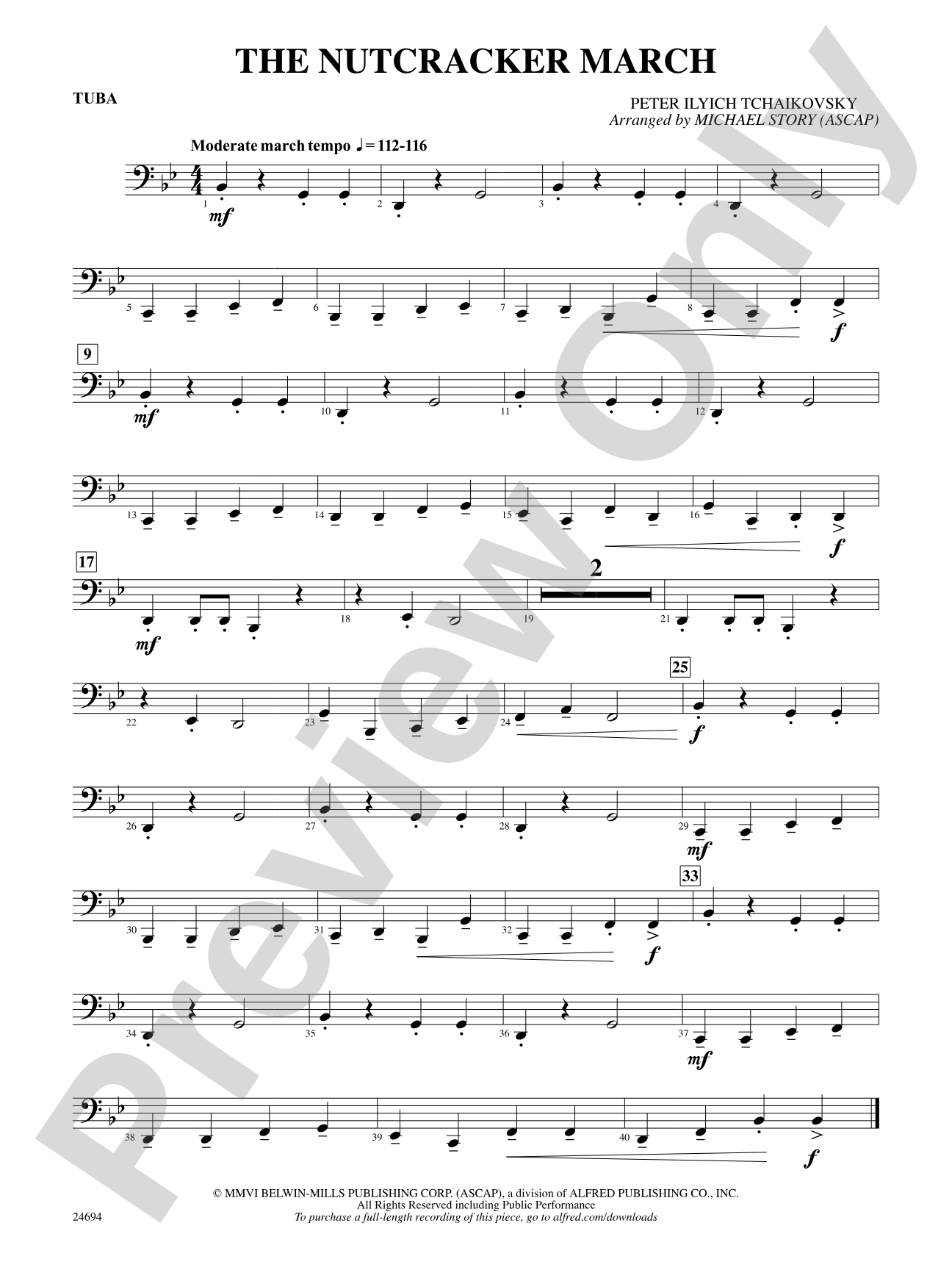 The Nutcracker March: Tuba