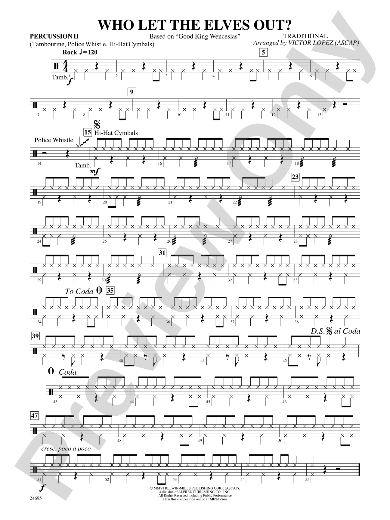 Who Let the Elves Out?: 2nd Percussion