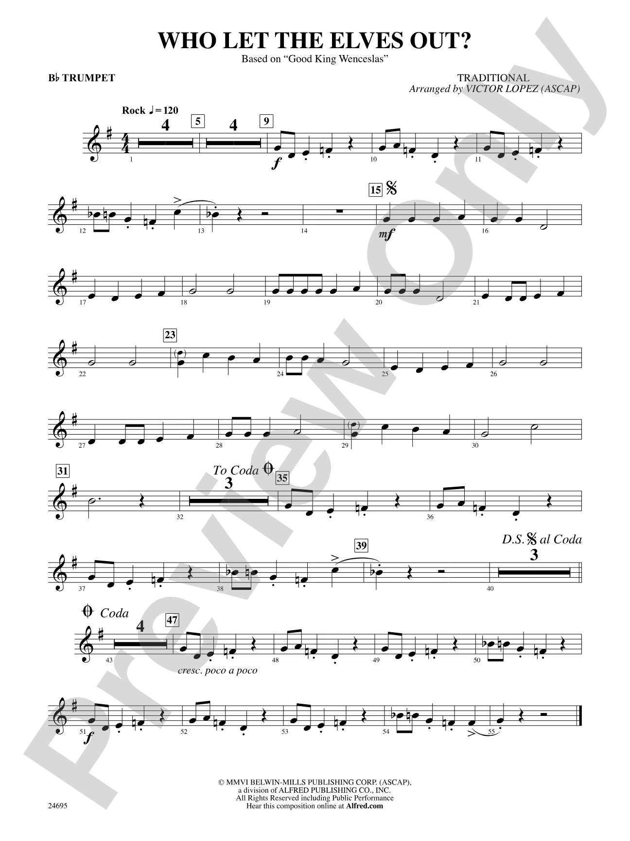 Who Let the Elves Out?: 1st B-flat Trumpet