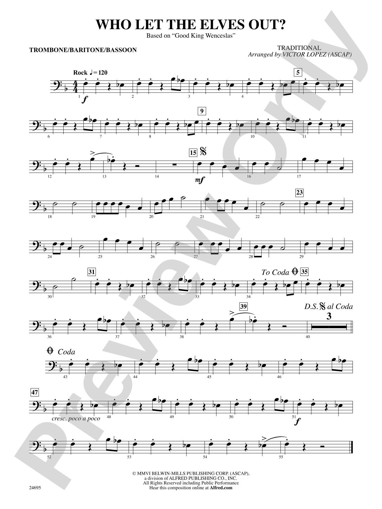 Who Let the Elves Out?: 1st Trombone
