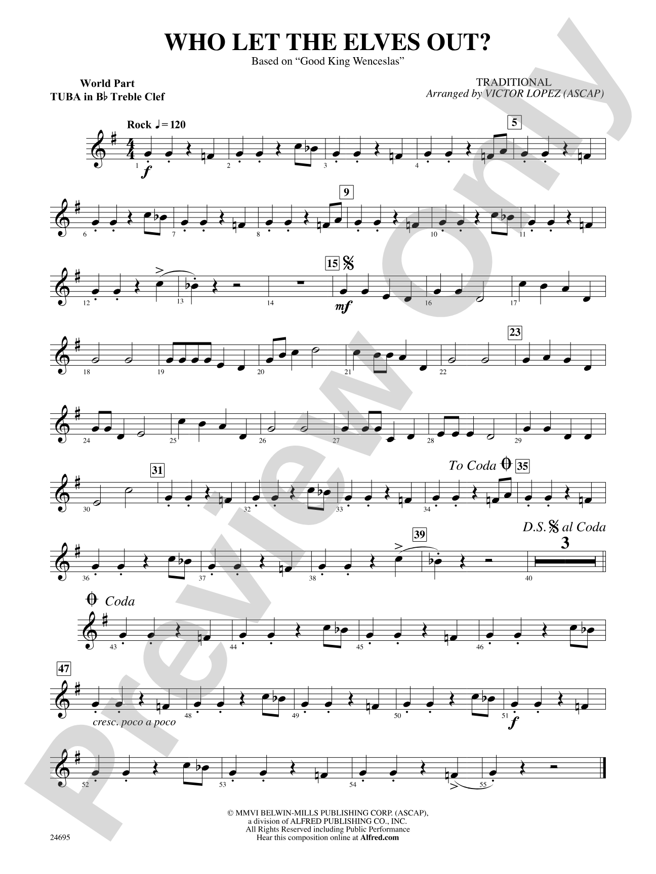 Who Let the Elves Out?: (wp) B-flat Tuba T.C.