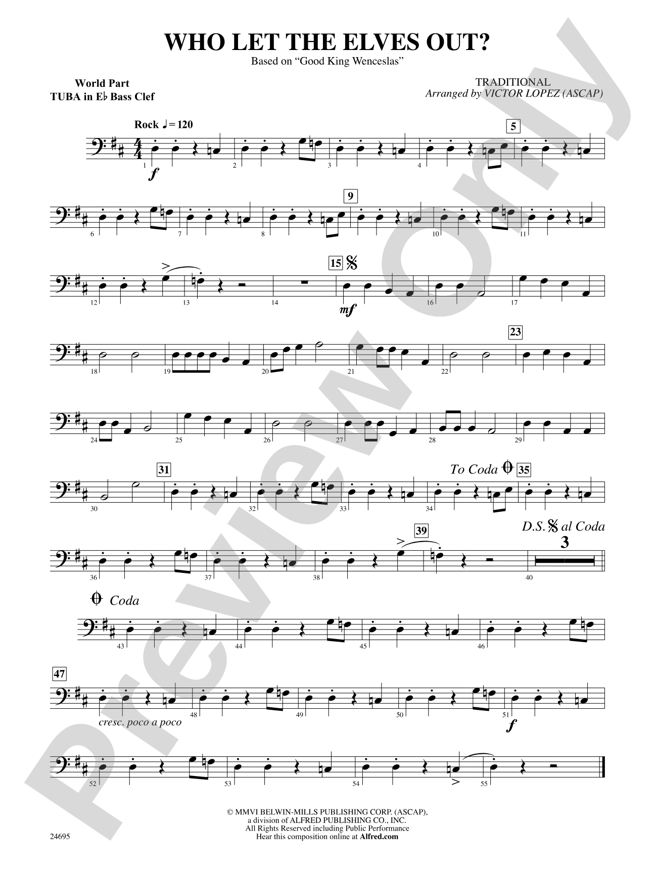 Who Let the Elves Out?: (wp) E-flat Tuba B.C.