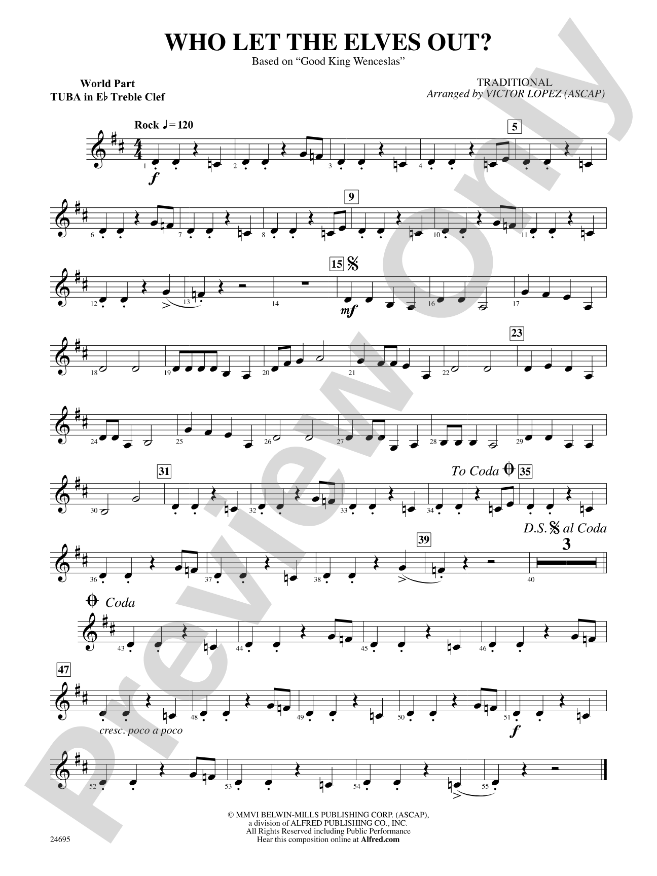 Who Let the Elves Out?: (wp) E-flat Tuba T.C.