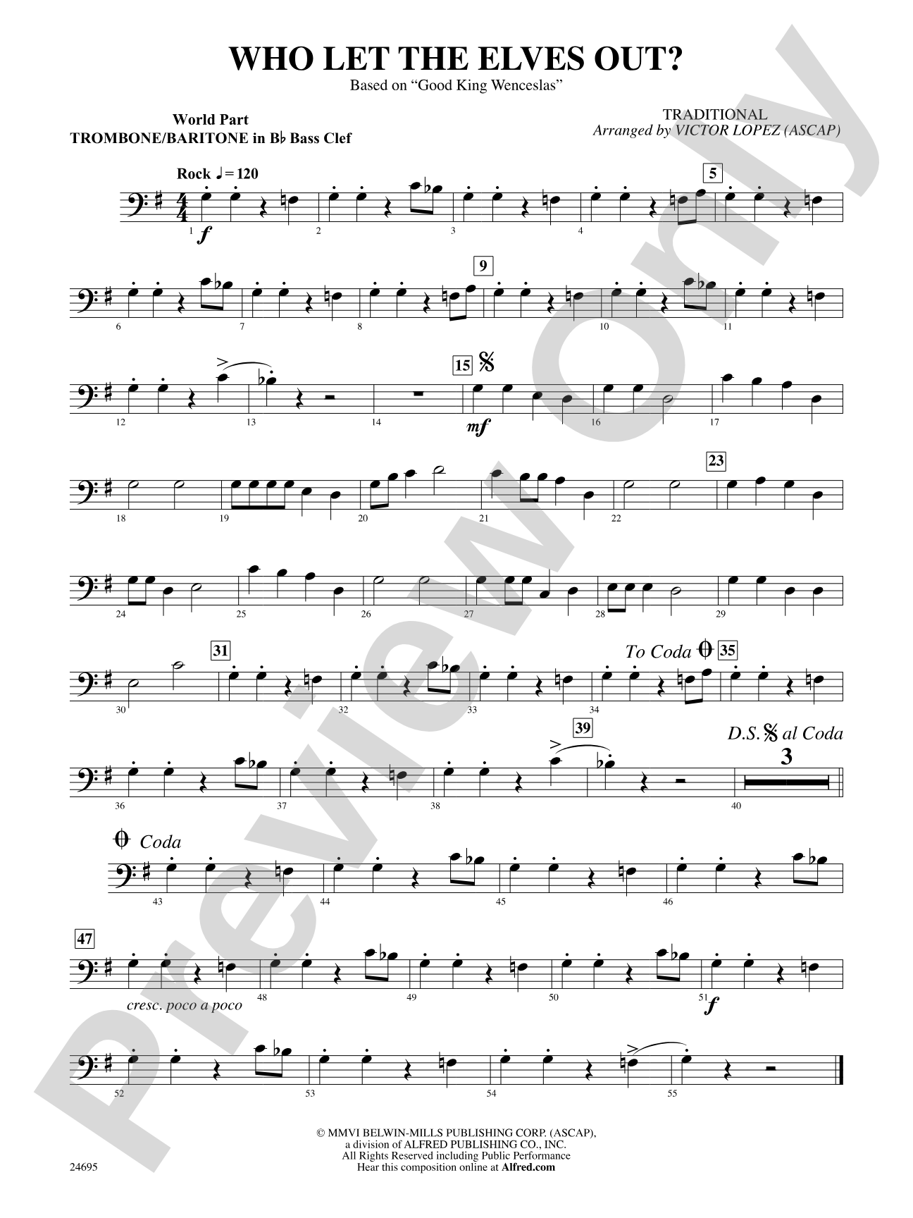 Who Let the Elves Out?: (wp) 1st B-flat Trombone B.C.