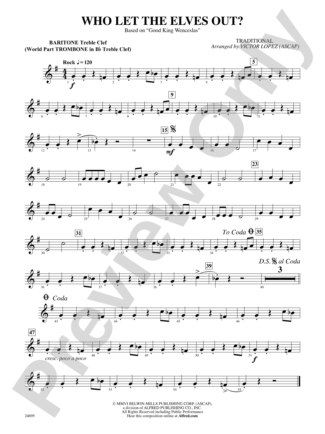 Who Let the Elves Out?: (wp) 1st B-flat Trombone T.C.