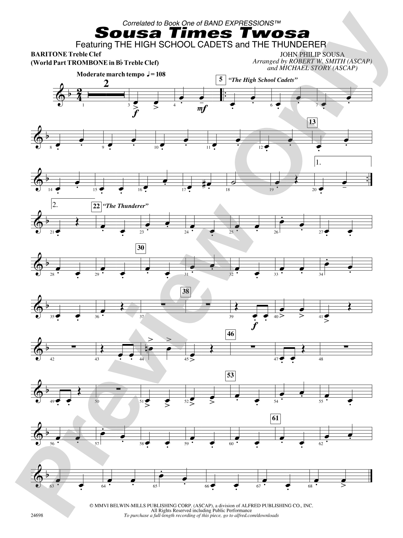 Sousa Times Twosa: Baritone T.C.