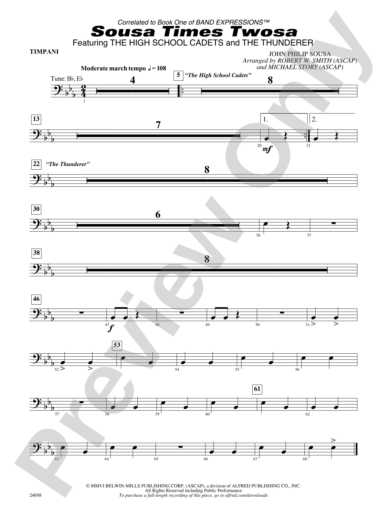 Sousa Times Twosa: Timpani