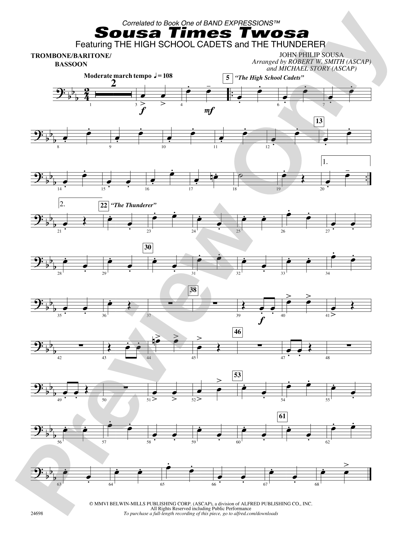 Sousa Times Twosa: 1st Trombone
