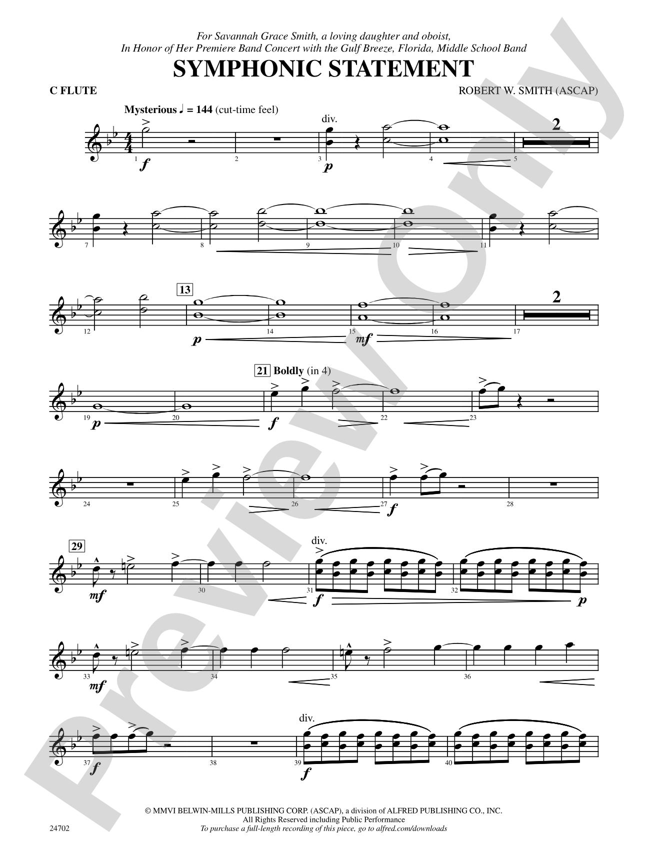 Symphonic Statement: Flute