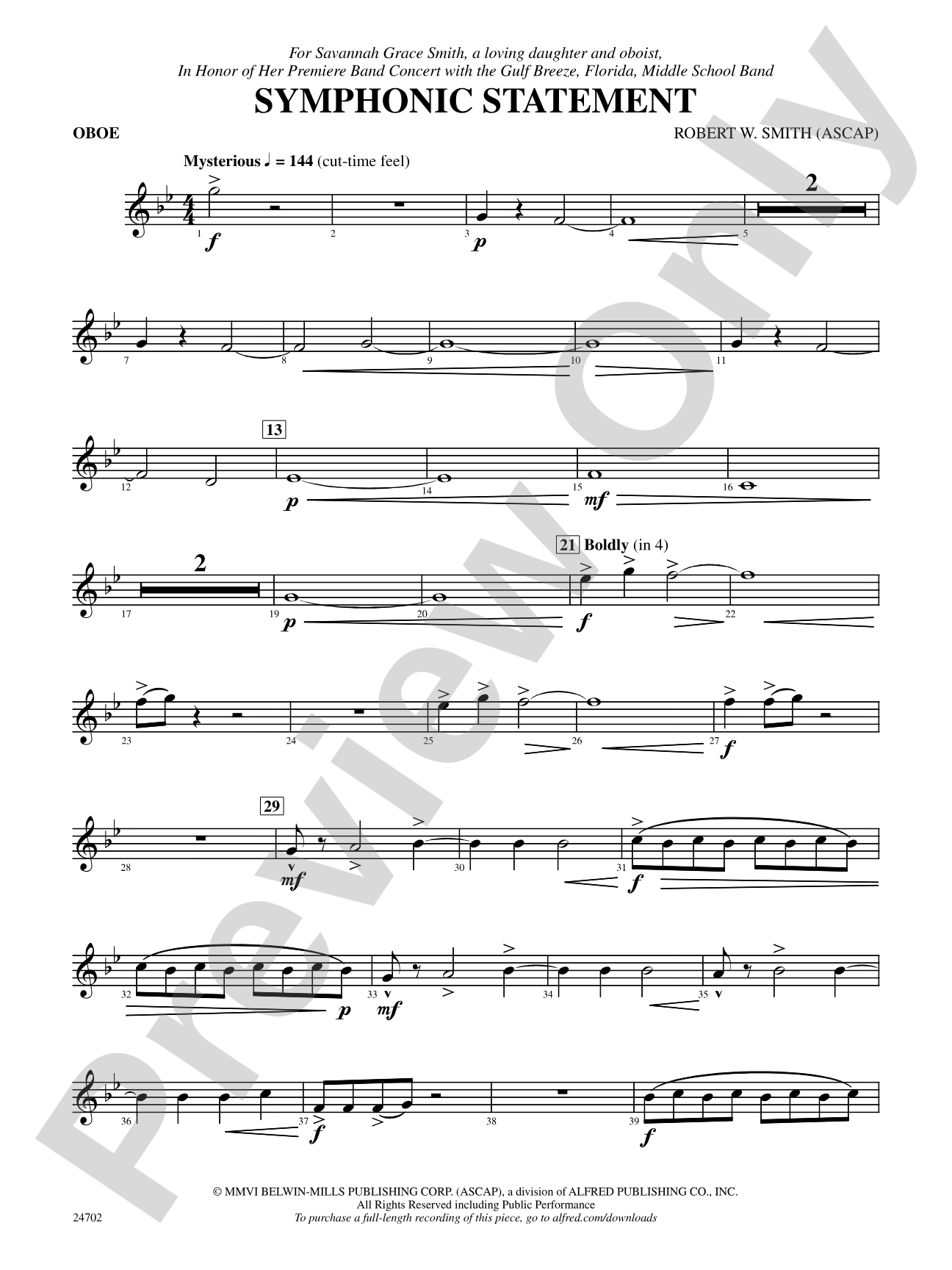 Symphonic Statement: Oboe