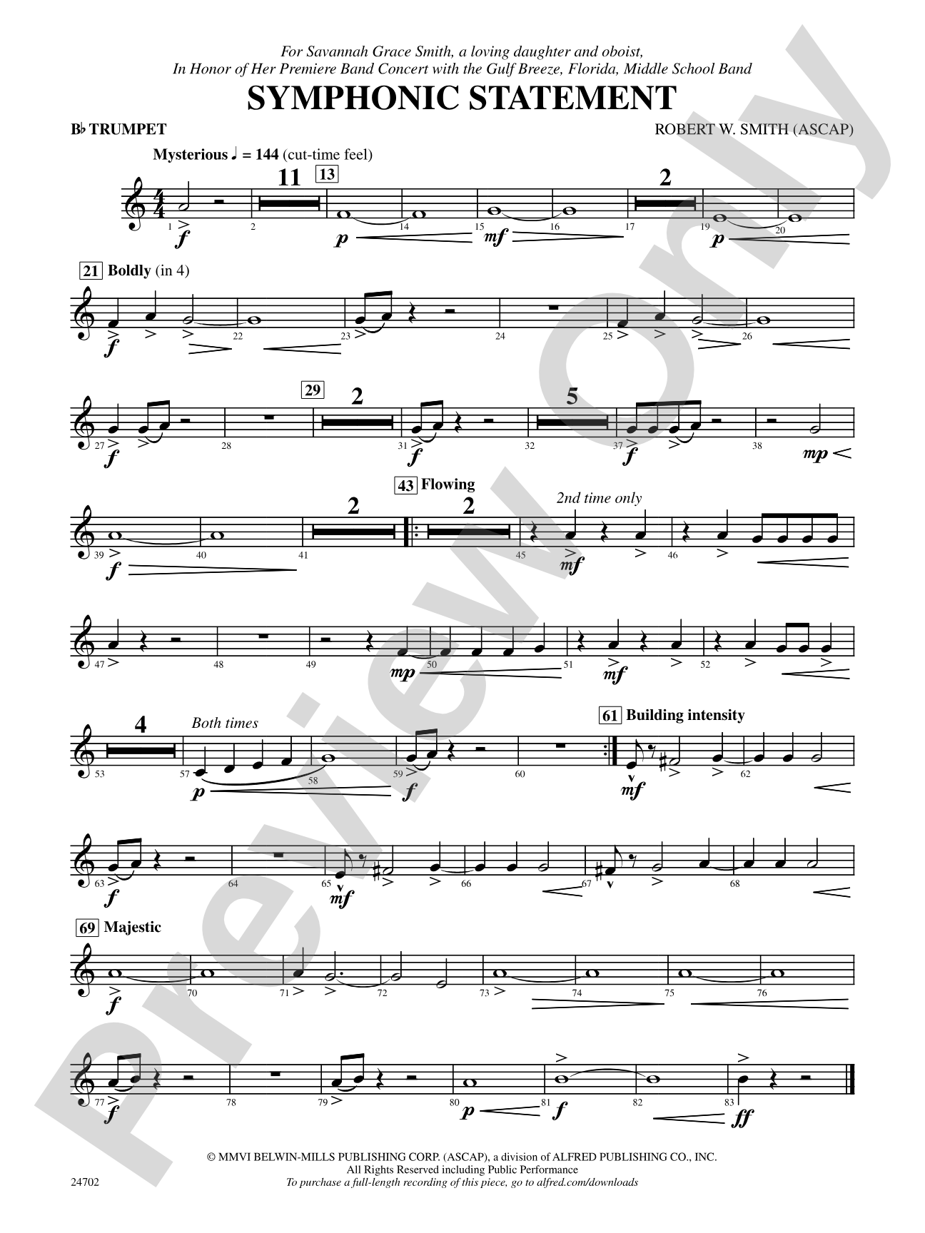 Symphonic Statement: 1st B-flat Trumpet