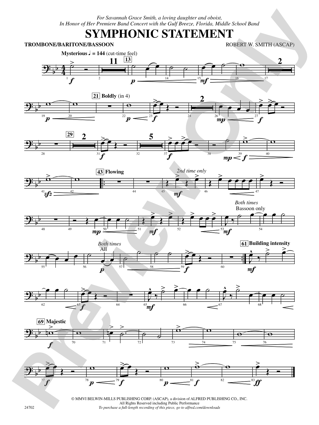 Symphonic Statement: 1st Trombone