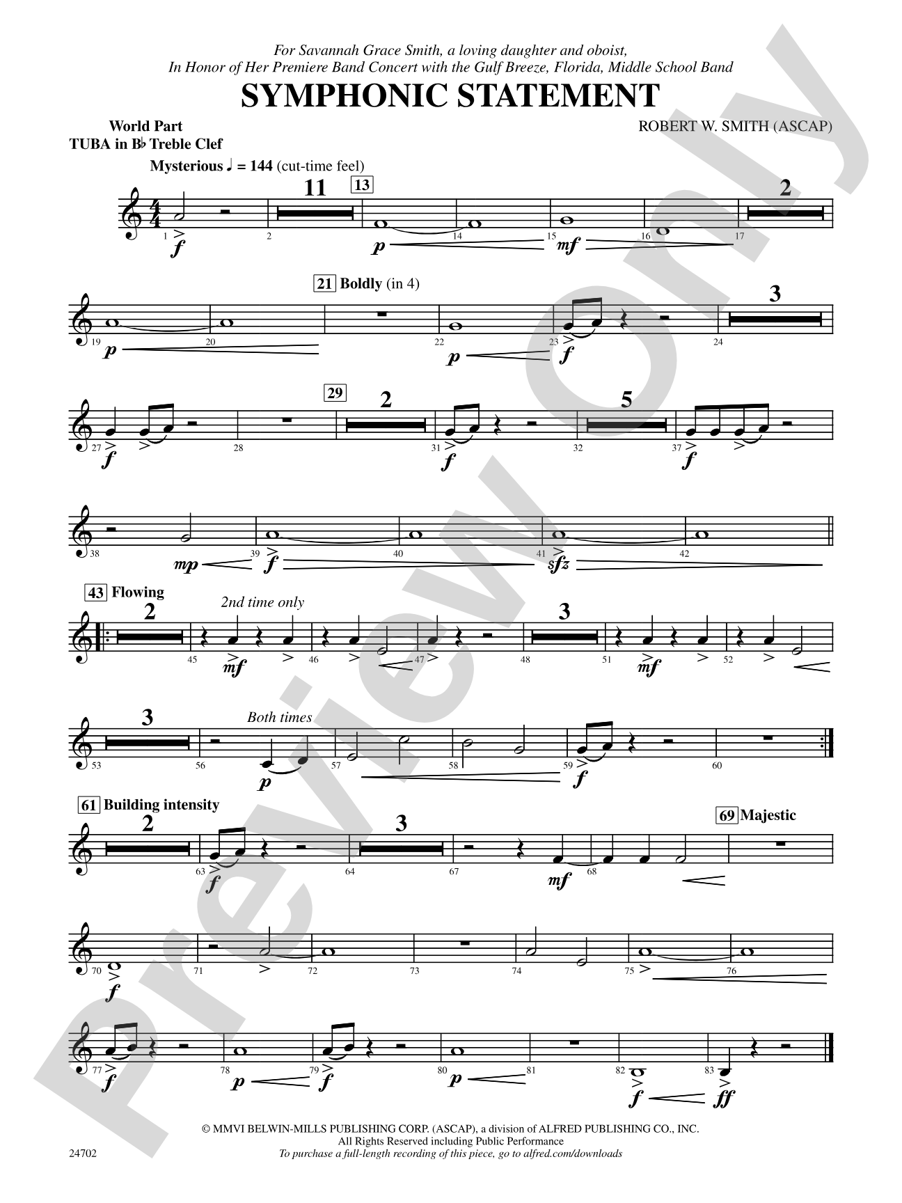Symphonic Statement: (wp) B-flat Tuba T.C.