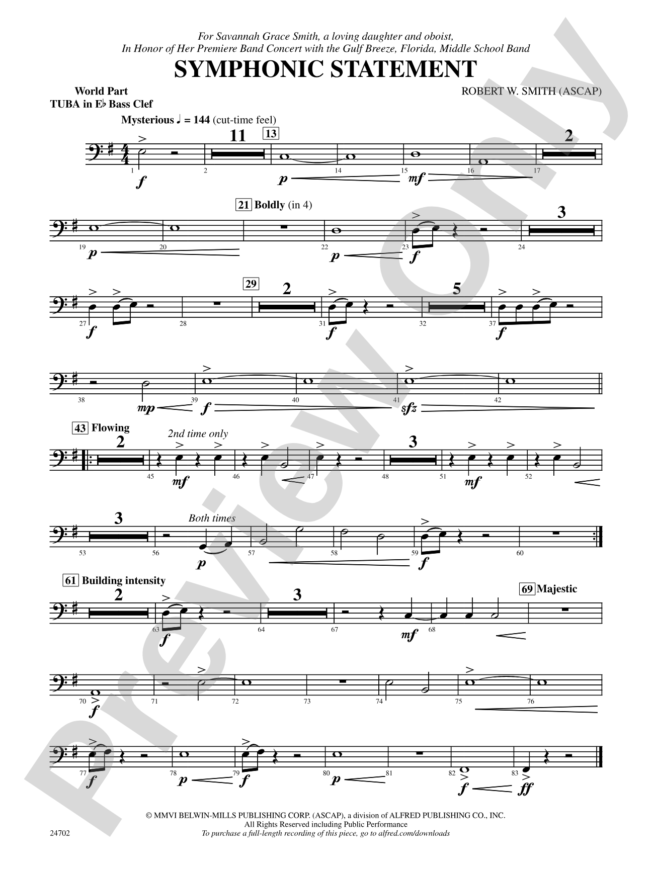 Symphonic Statement: (wp) E-flat Tuba B.C.
