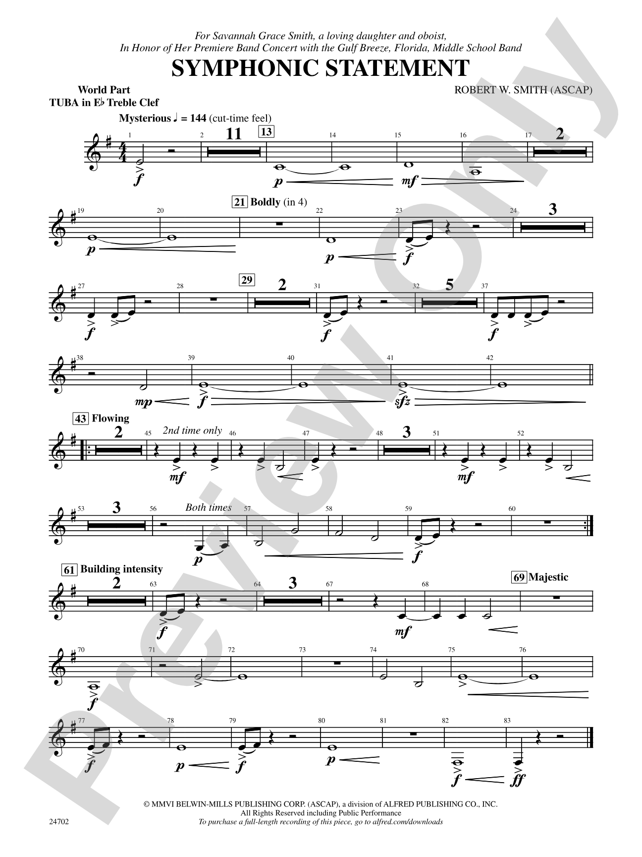 Symphonic Statement: (wp) E-flat Tuba T.C.