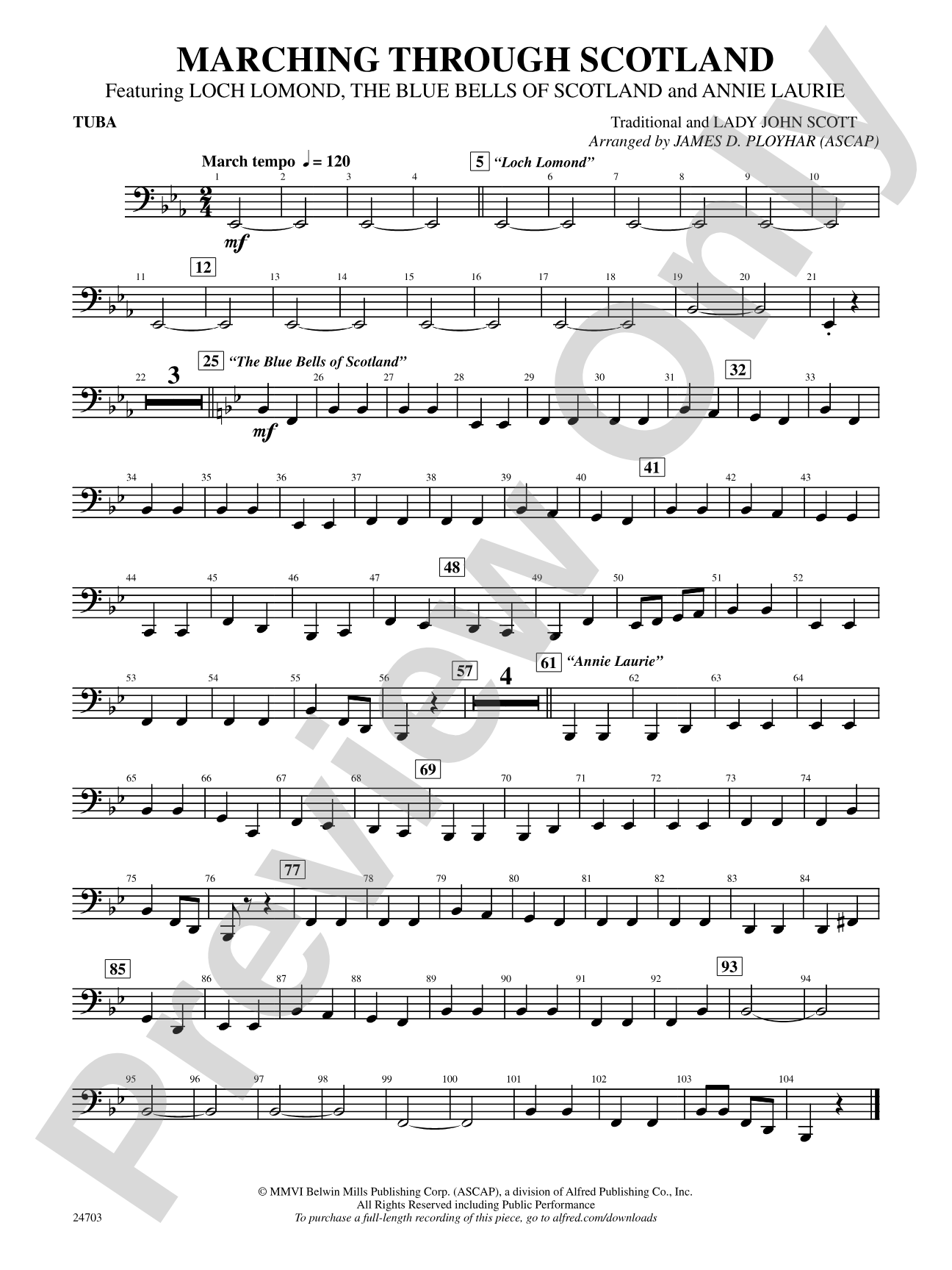 Marching Through Scotland: Tuba