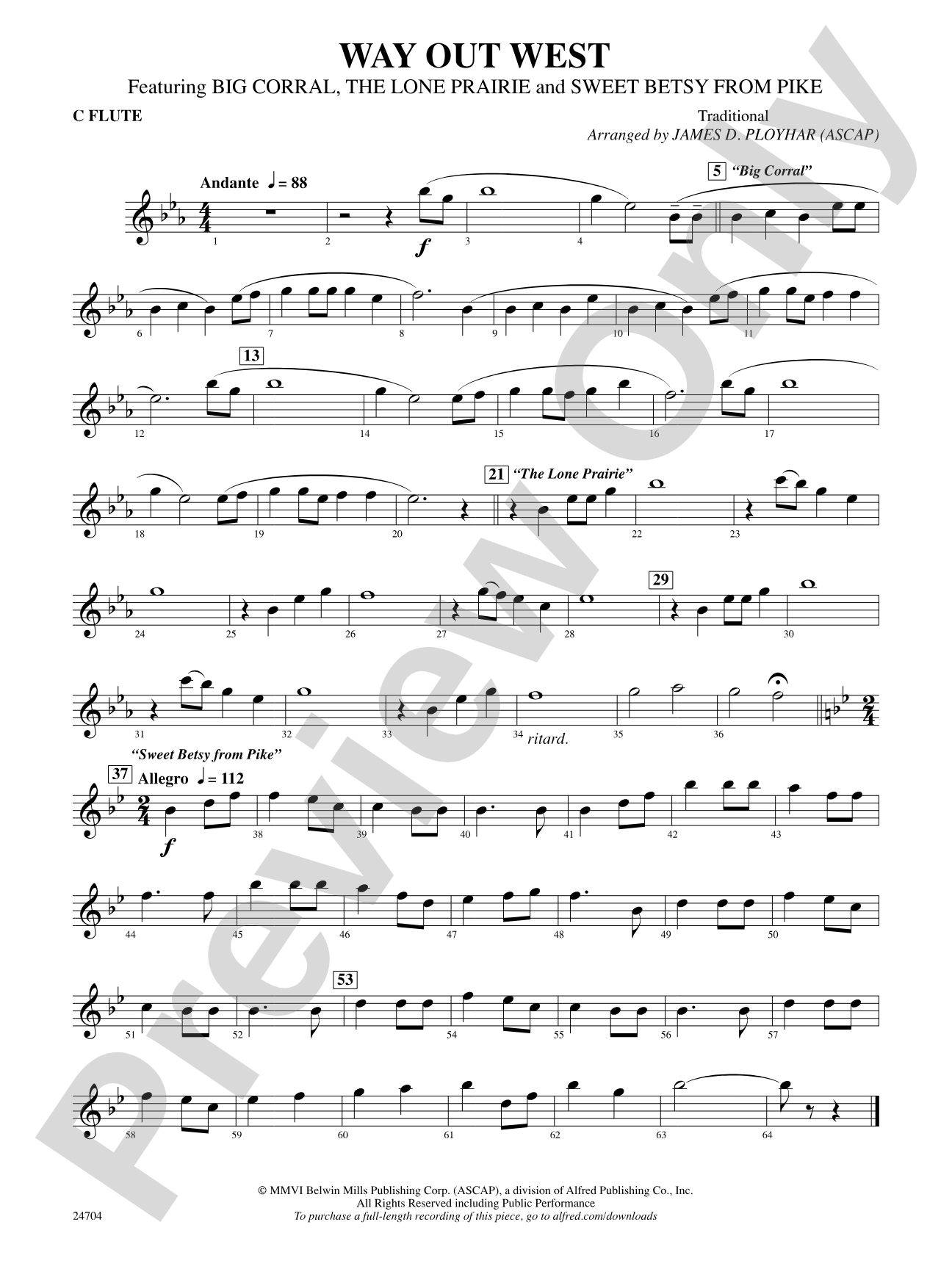 Way Out West: Flute