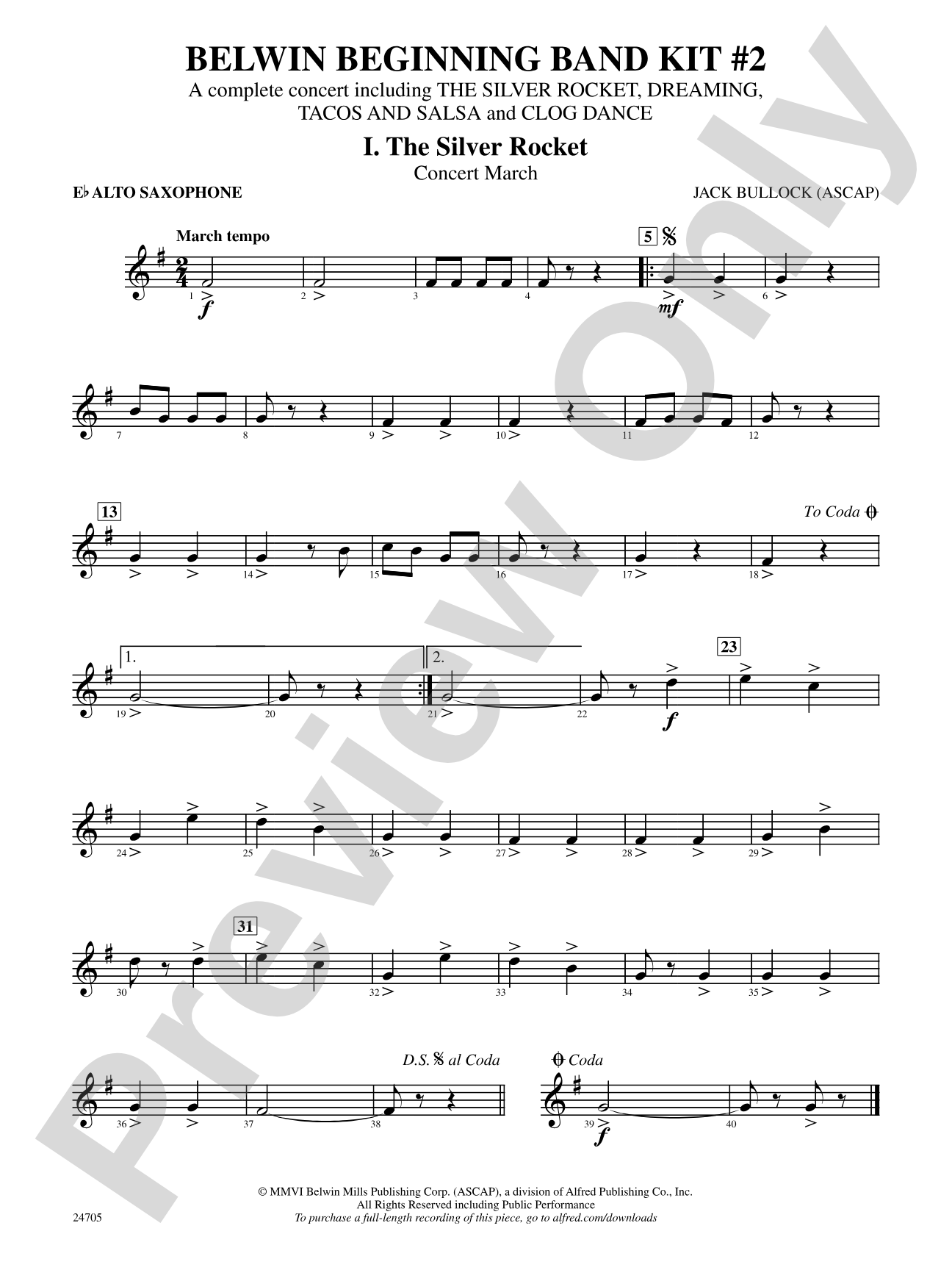 Belwin Beginning Band Kit #2: E-flat Alto Saxophone