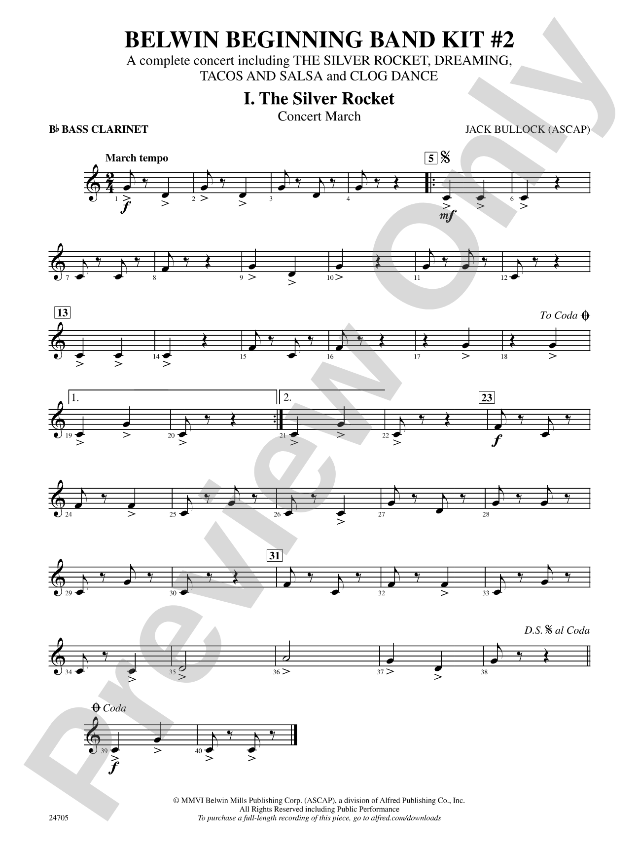 Belwin Beginning Band Kit #2: B-flat Bass Clarinet