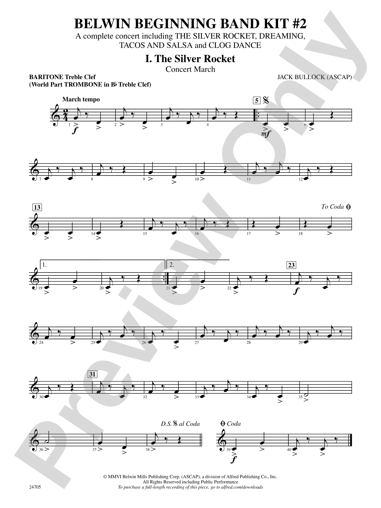 Belwin Beginning Band Kit #2: Baritone T.C.