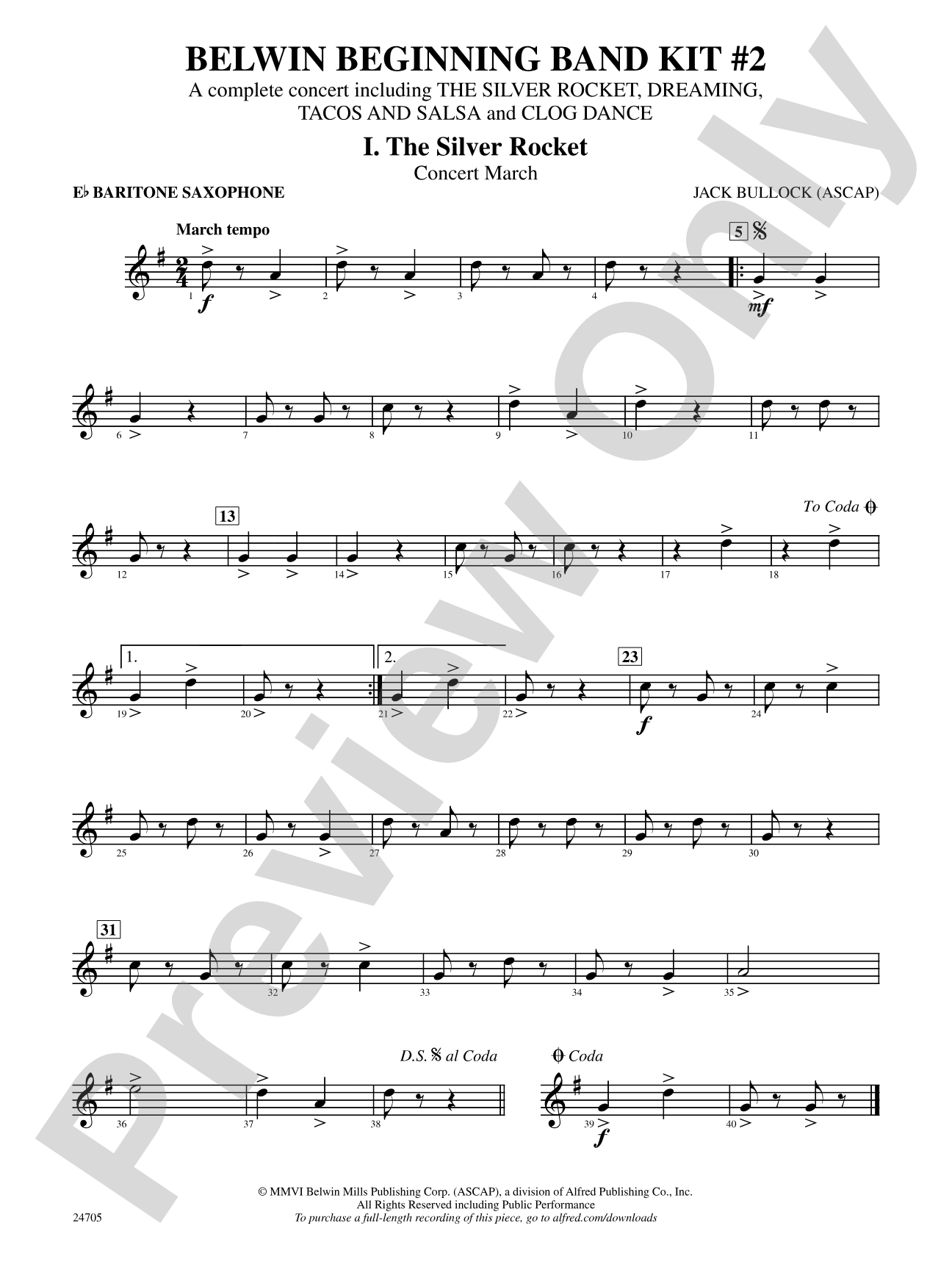 Belwin Beginning Band Kit #2: E-flat Baritone Saxophone