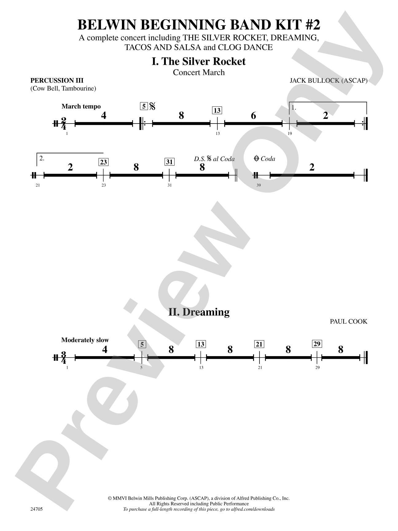 Belwin Beginning Band Kit #2: 3rd Percussion