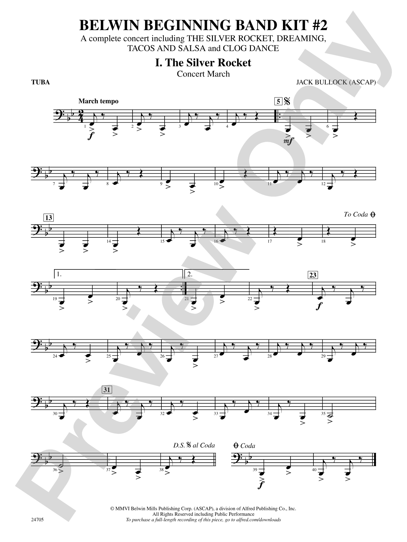 Belwin Beginning Band Kit #2: Tuba