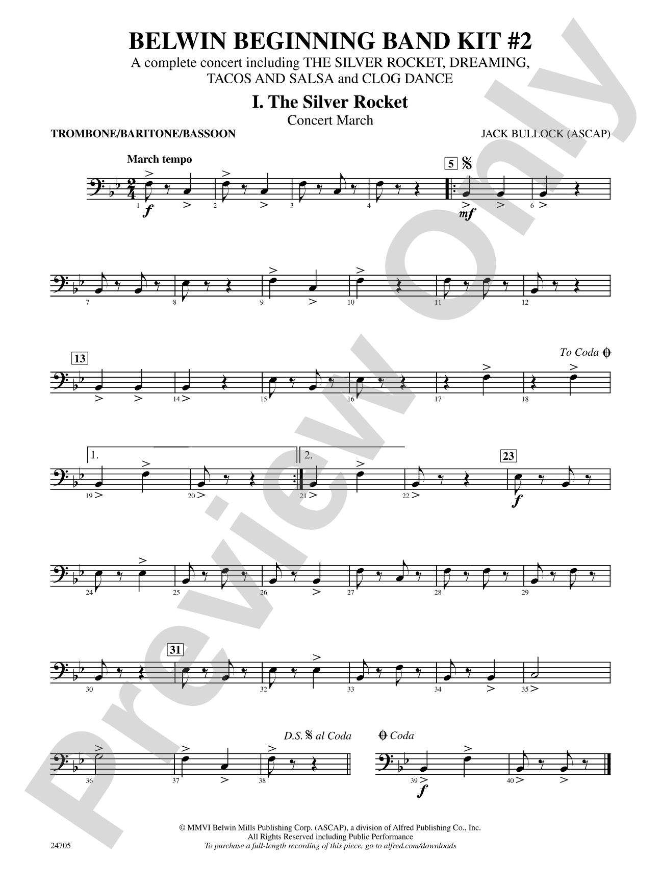 Belwin Beginning Band Kit #2: 1st Trombone