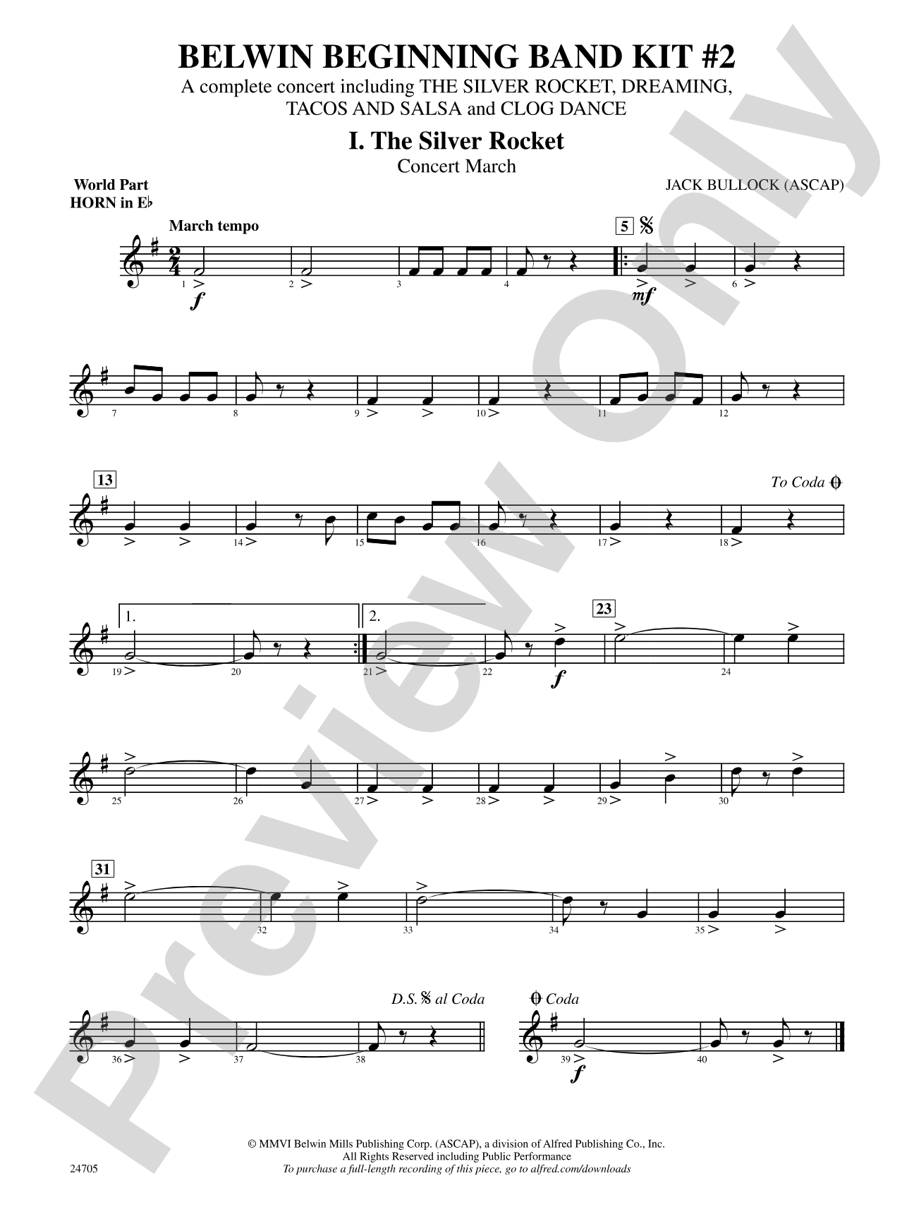 Belwin Beginning Band Kit #2: (wp) 1st Horn in E-flat