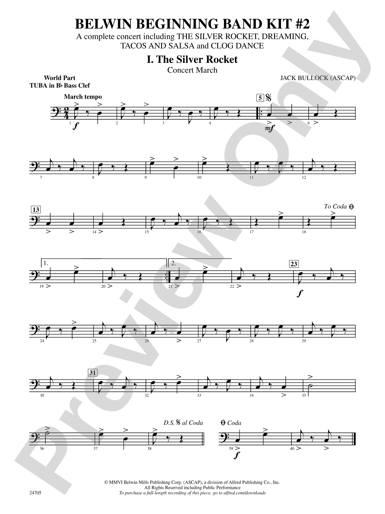 Belwin Beginning Band Kit #2: (wp) B-flat Tuba B.C.