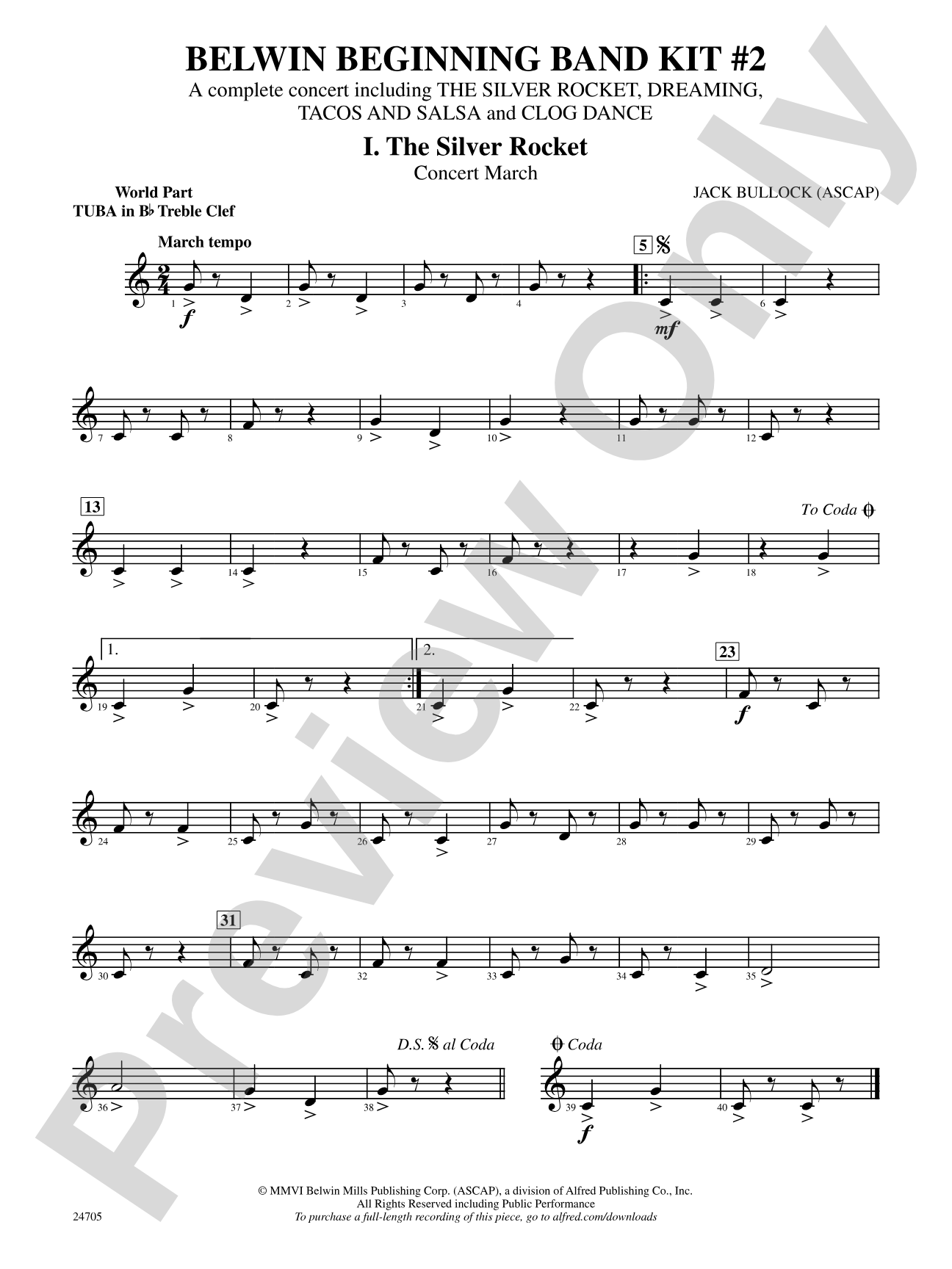 Belwin Beginning Band Kit #2: (wp) B-flat Tuba T.C.