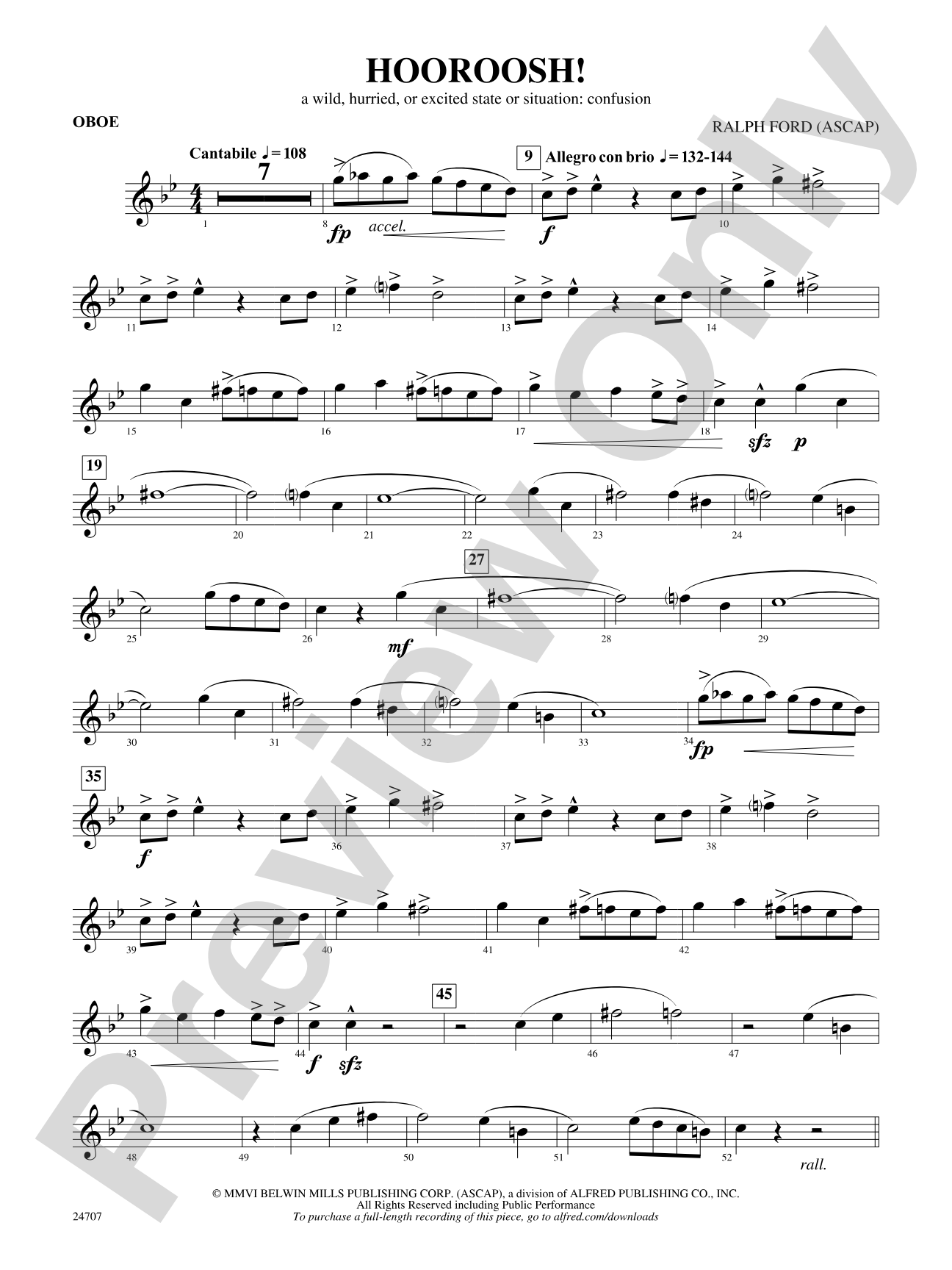 Hooroosh!: Oboe