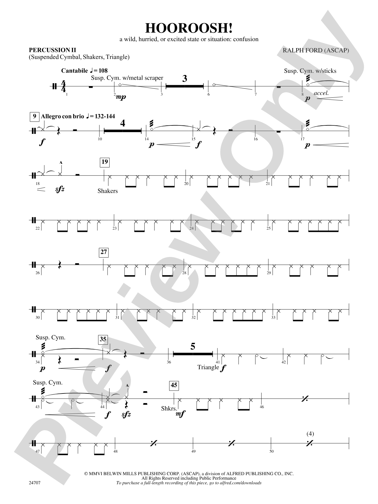 Hooroosh!: 2nd Percussion