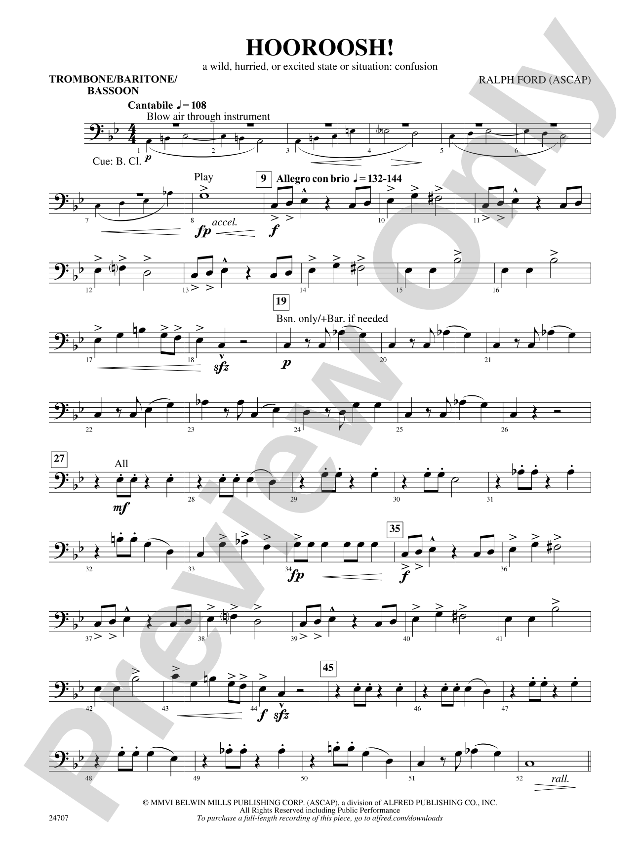 Hooroosh!: 1st Trombone