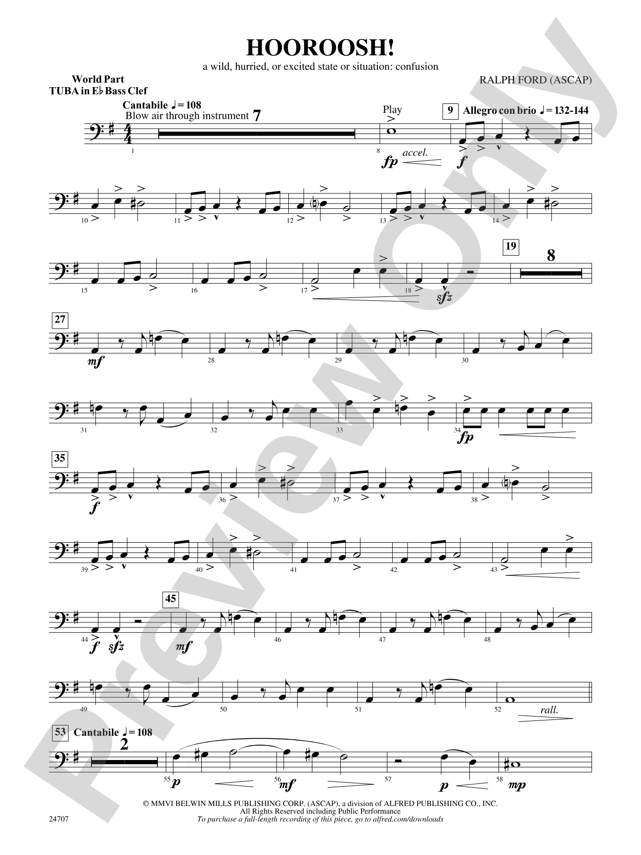 Hooroosh!: (wp) E-flat Tuba B.C.