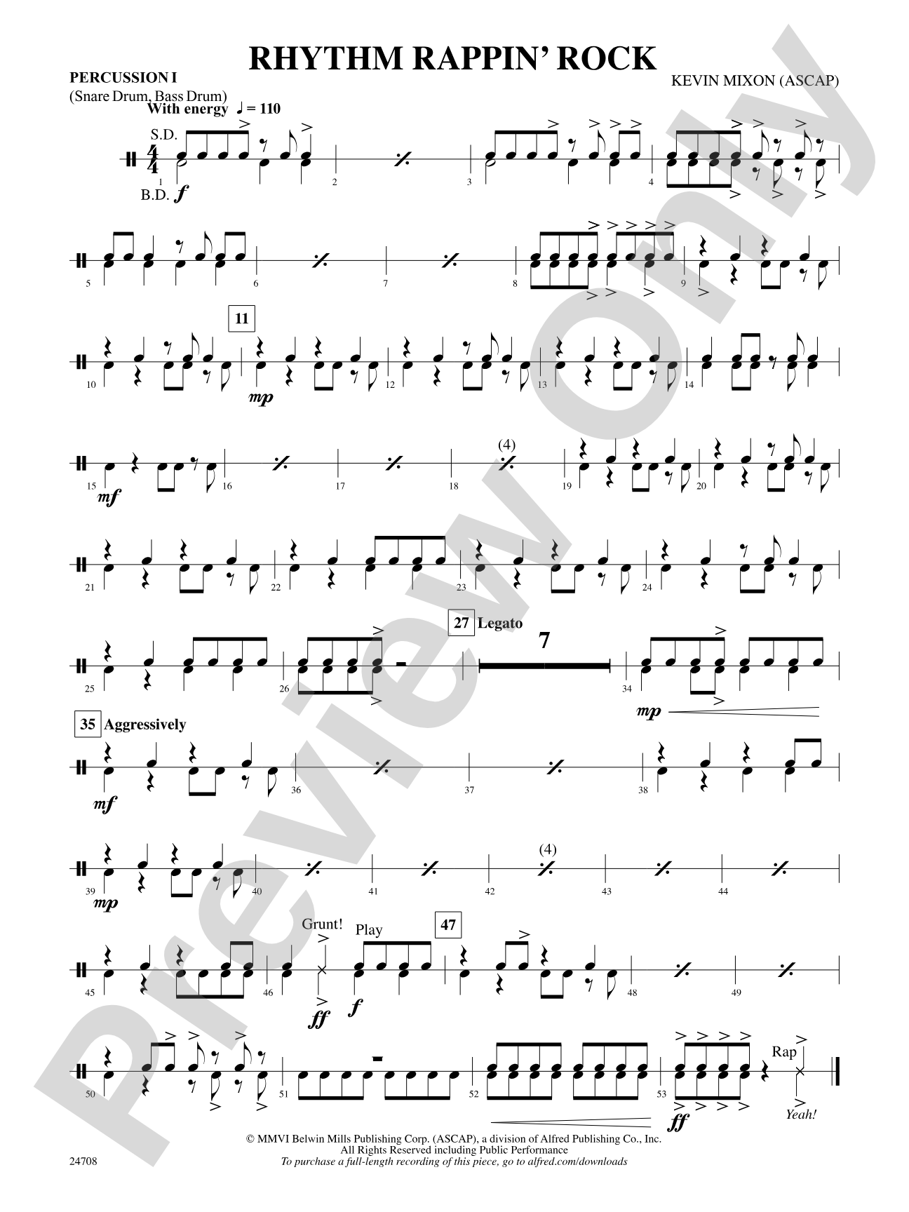 Rhythm Rappin' Rock: 1st Percussion