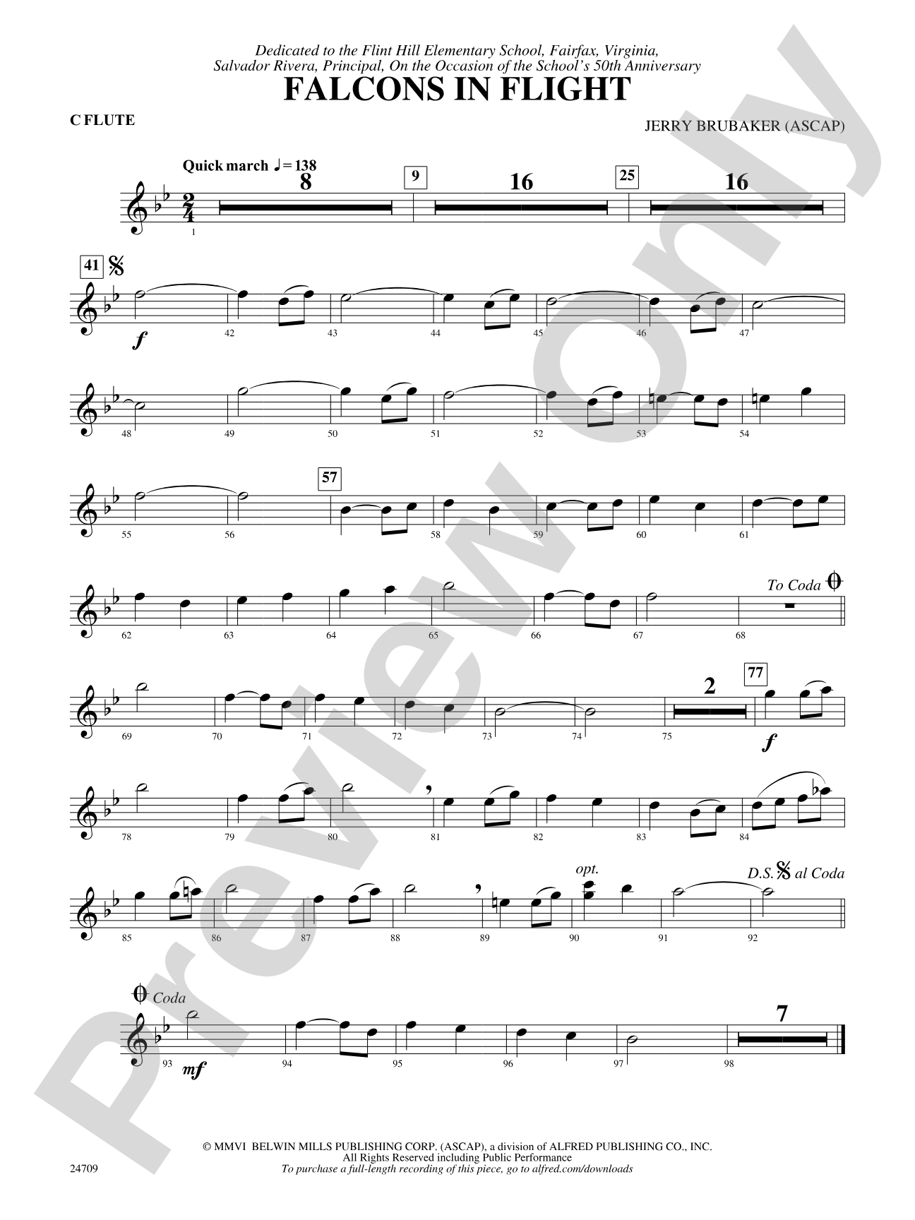 Falcons in Flight: Flute