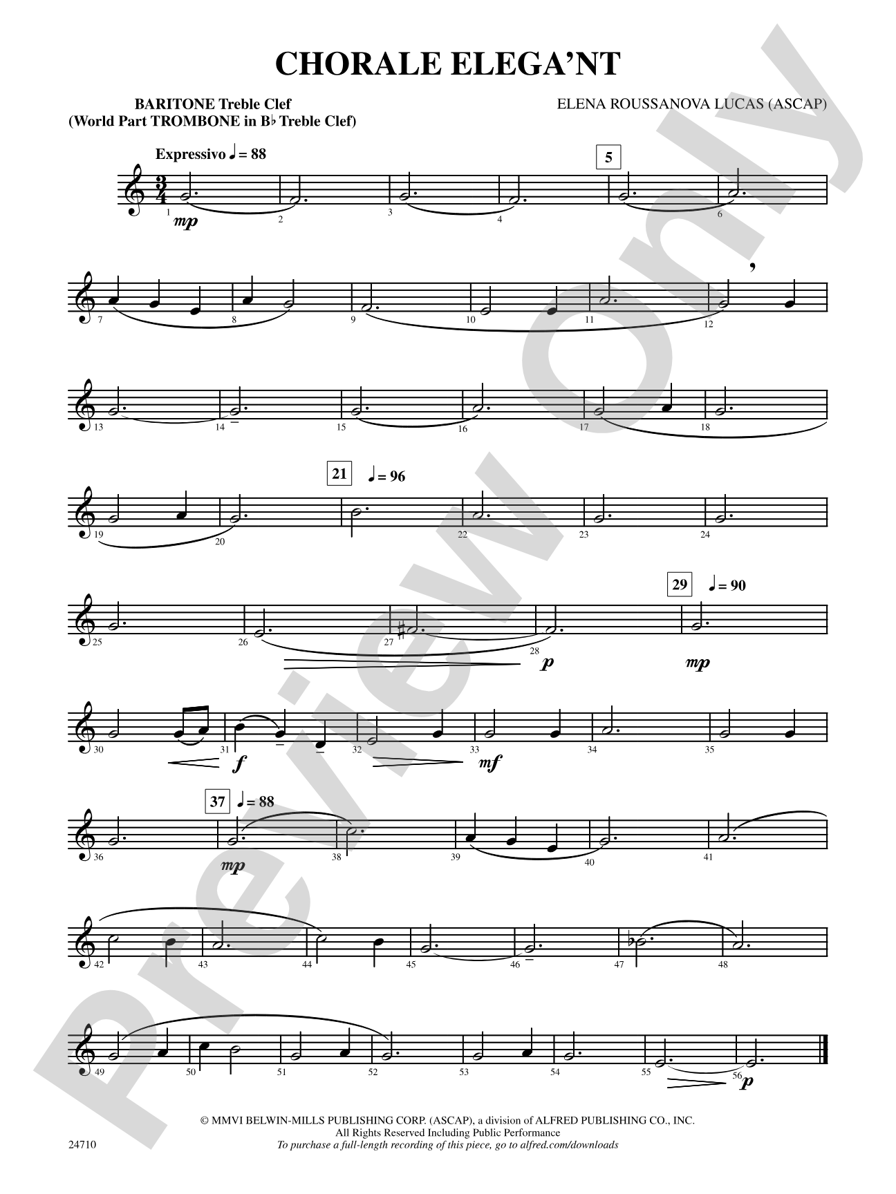 Chorale Elega'nt: Baritone T.C.