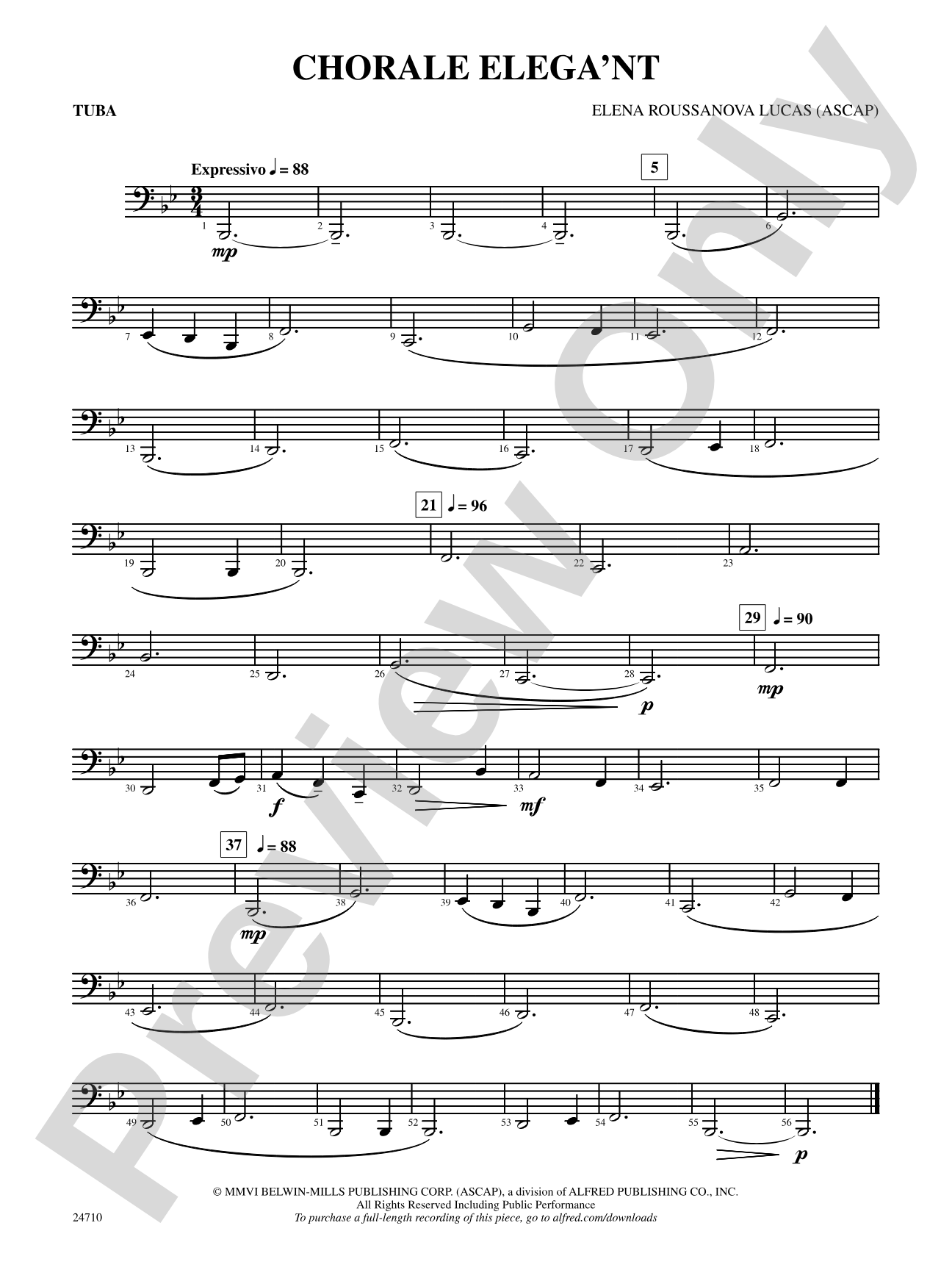 Chorale Elega'nt: Tuba