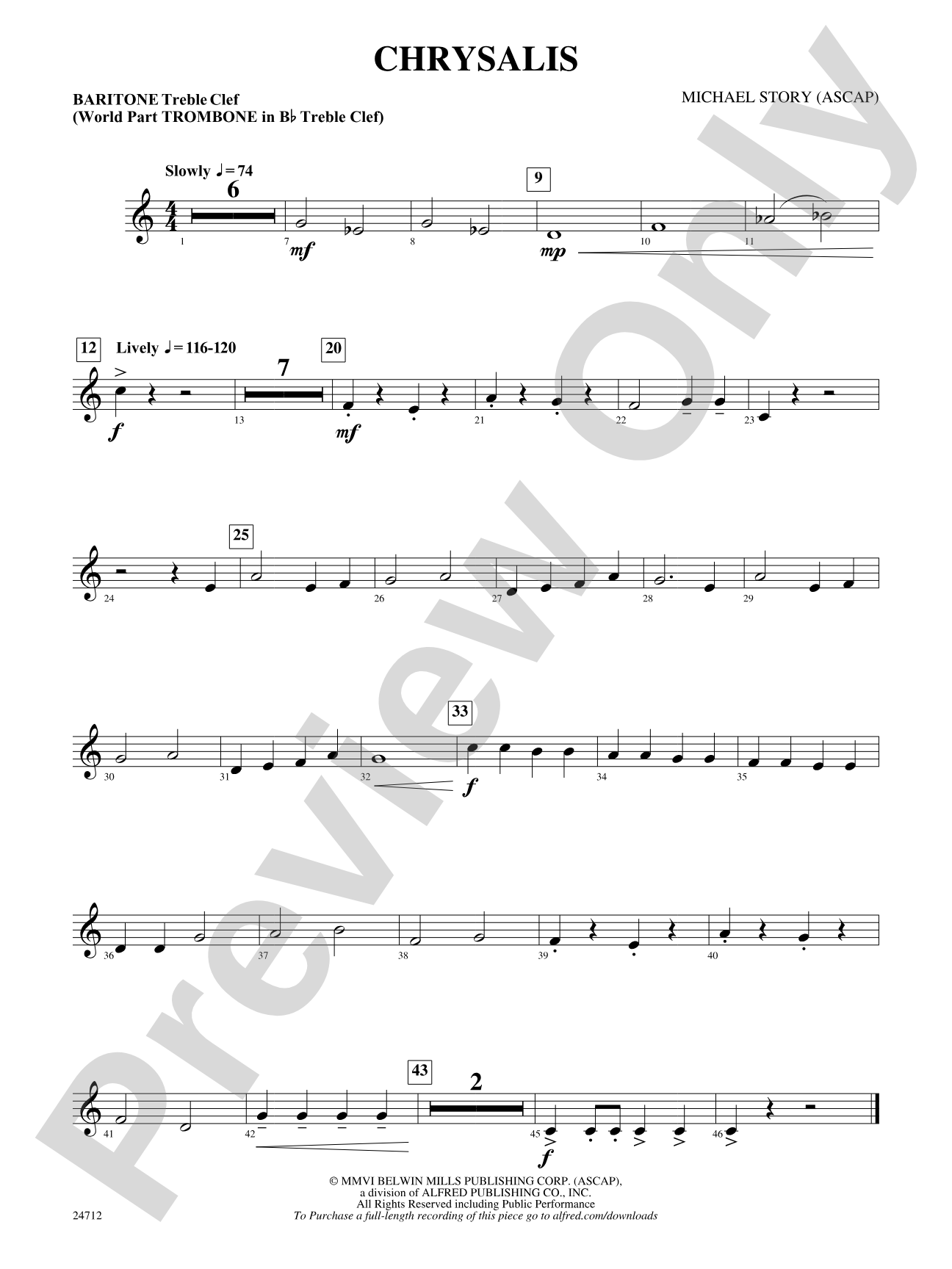 Chrysalis: Baritone T.C.