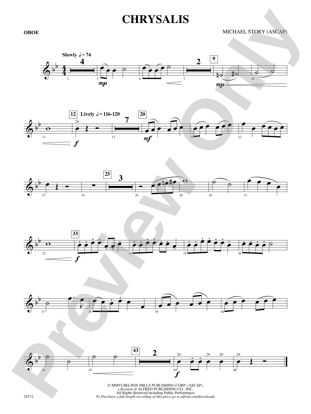 Chrysalis: Oboe