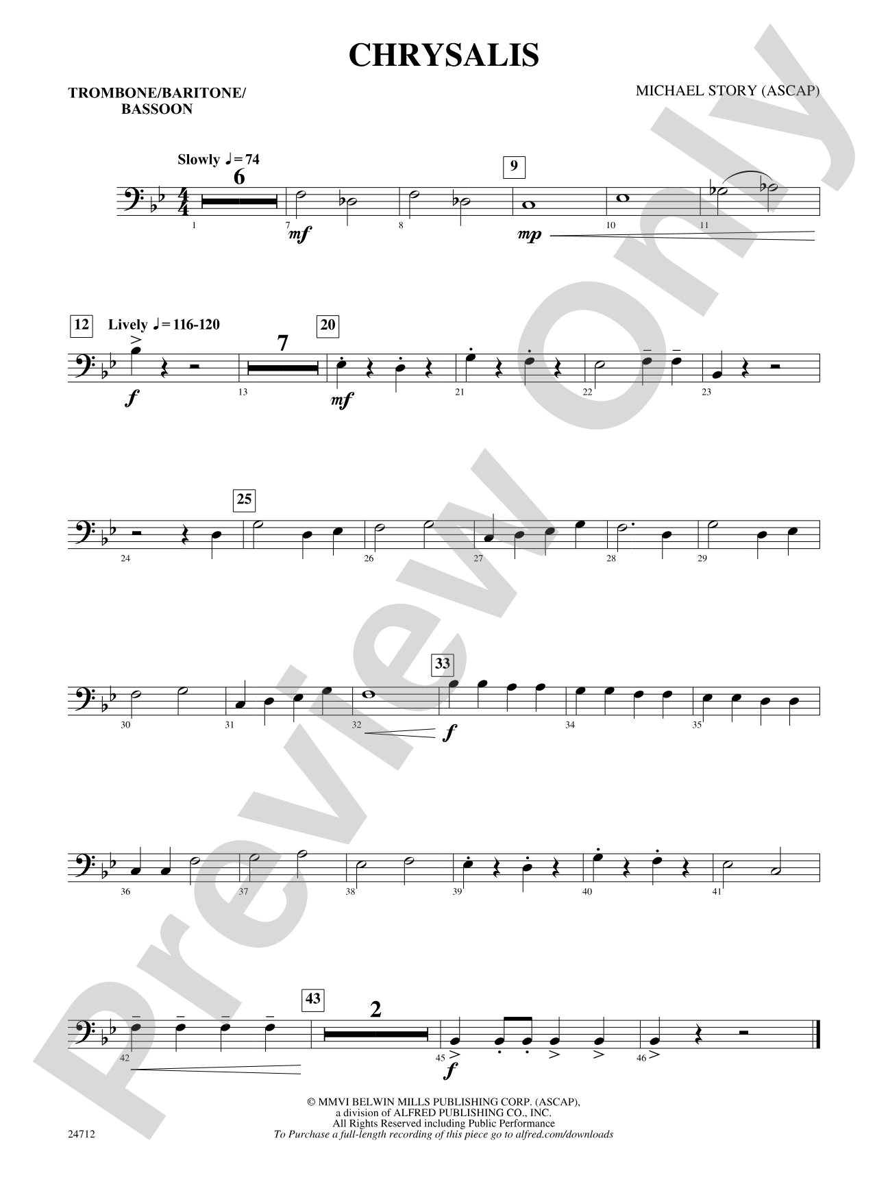 Chrysalis: 1st Trombone