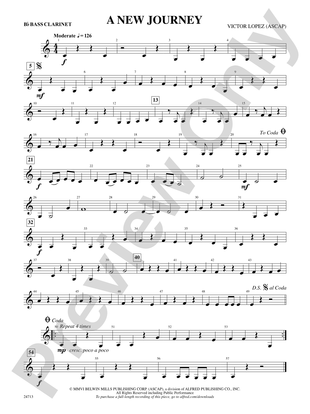 A New Journey: B-flat Bass Clarinet