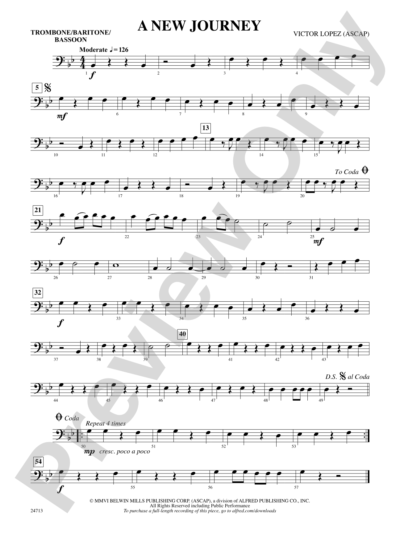 A New Journey: 1st Trombone