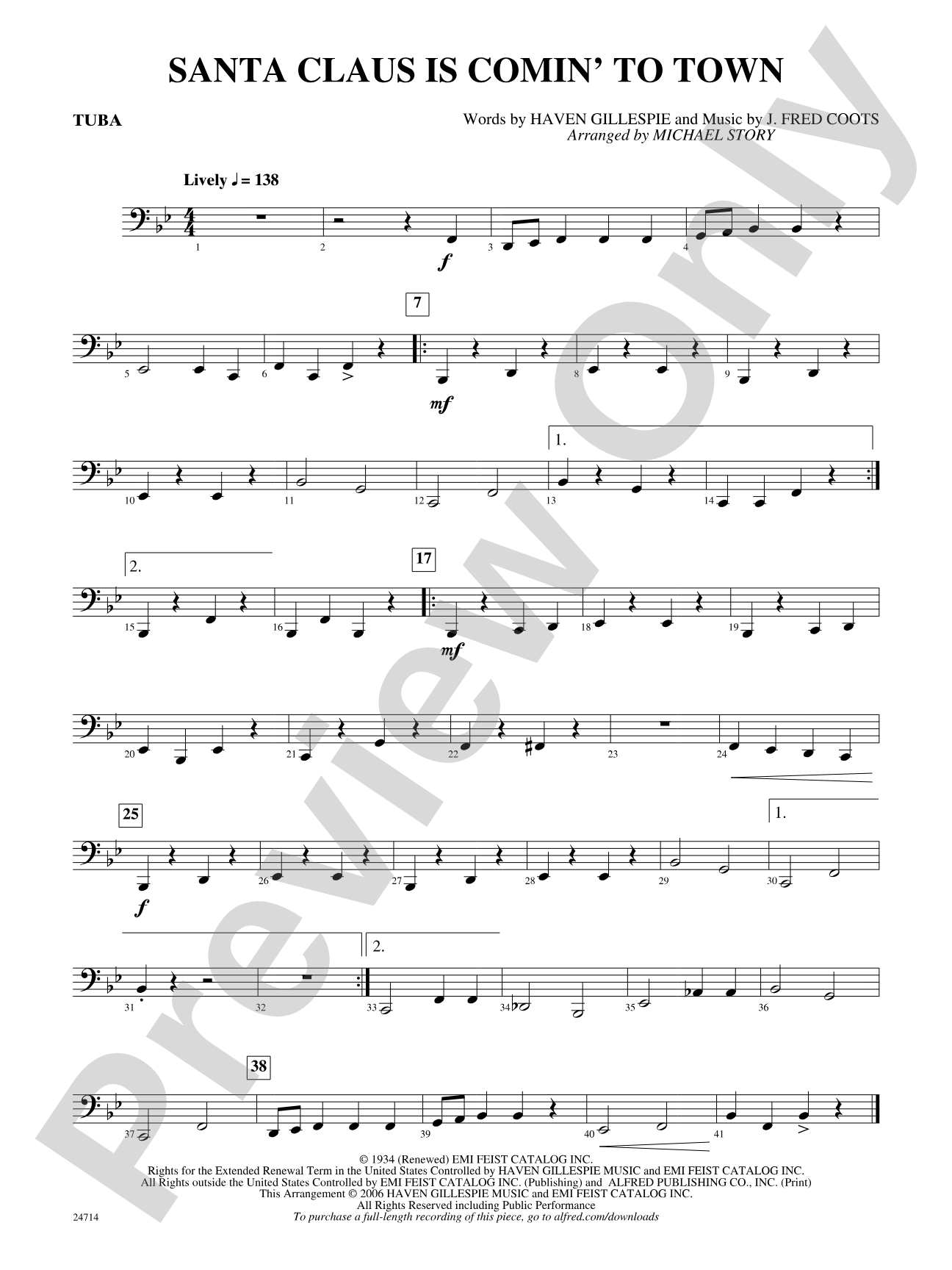 Santa Claus Is Comin' to Town: Tuba