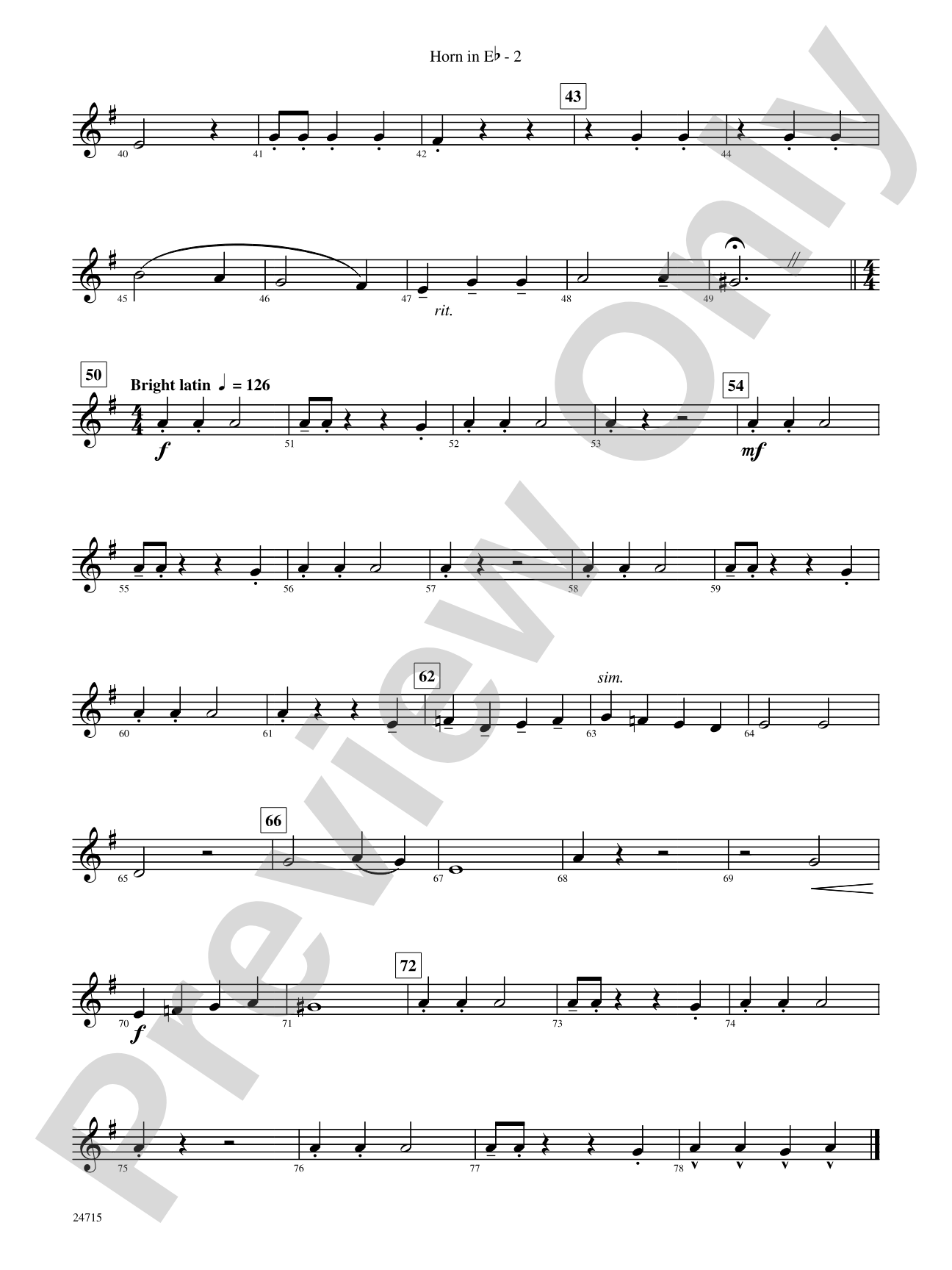Holiday Variations (Based on "God Rest Ye Merry, Gentlemen"): (wp) 1st Horn in E-flat