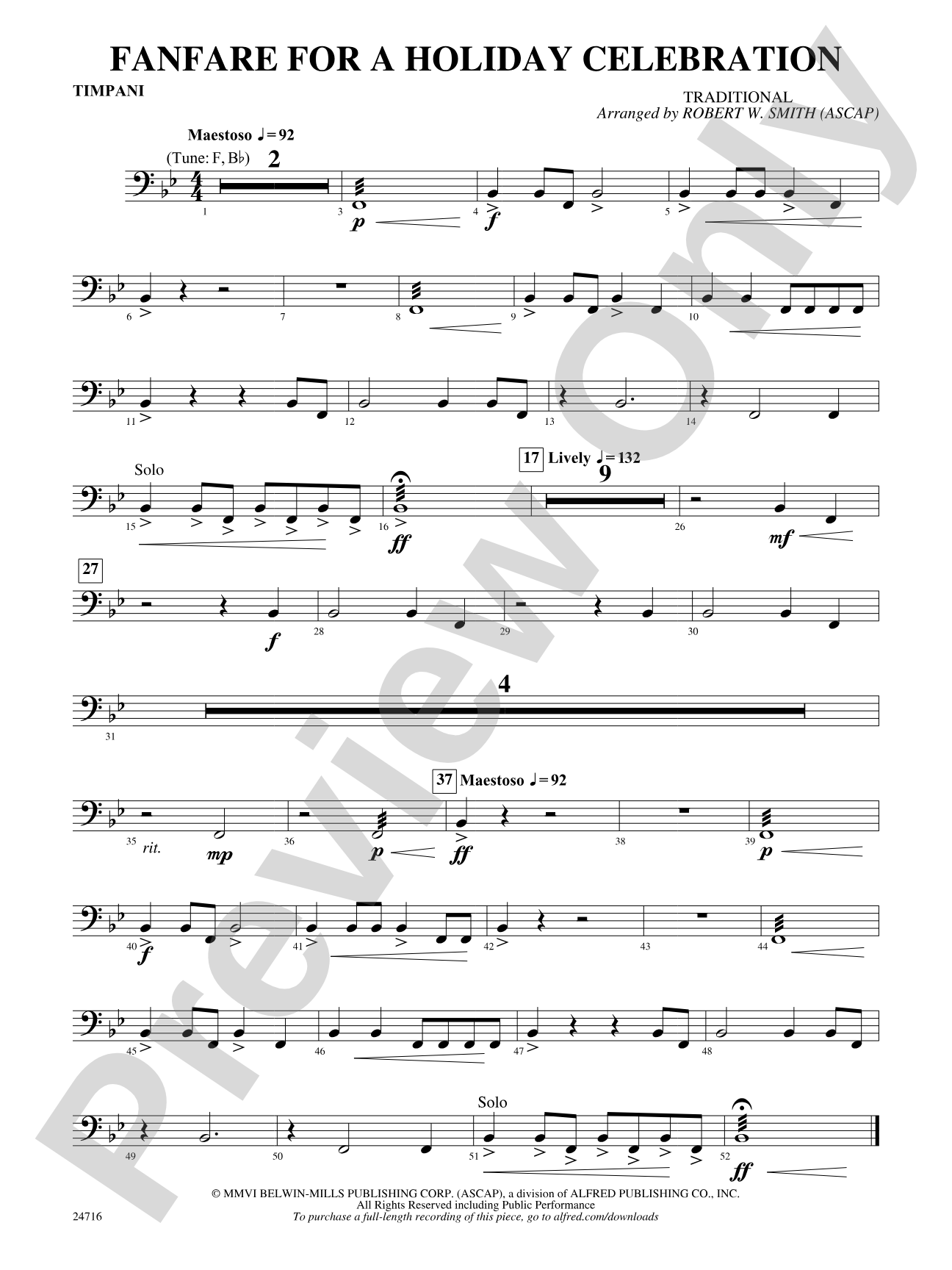 Fanfare for a Holiday Celebration: Timpani