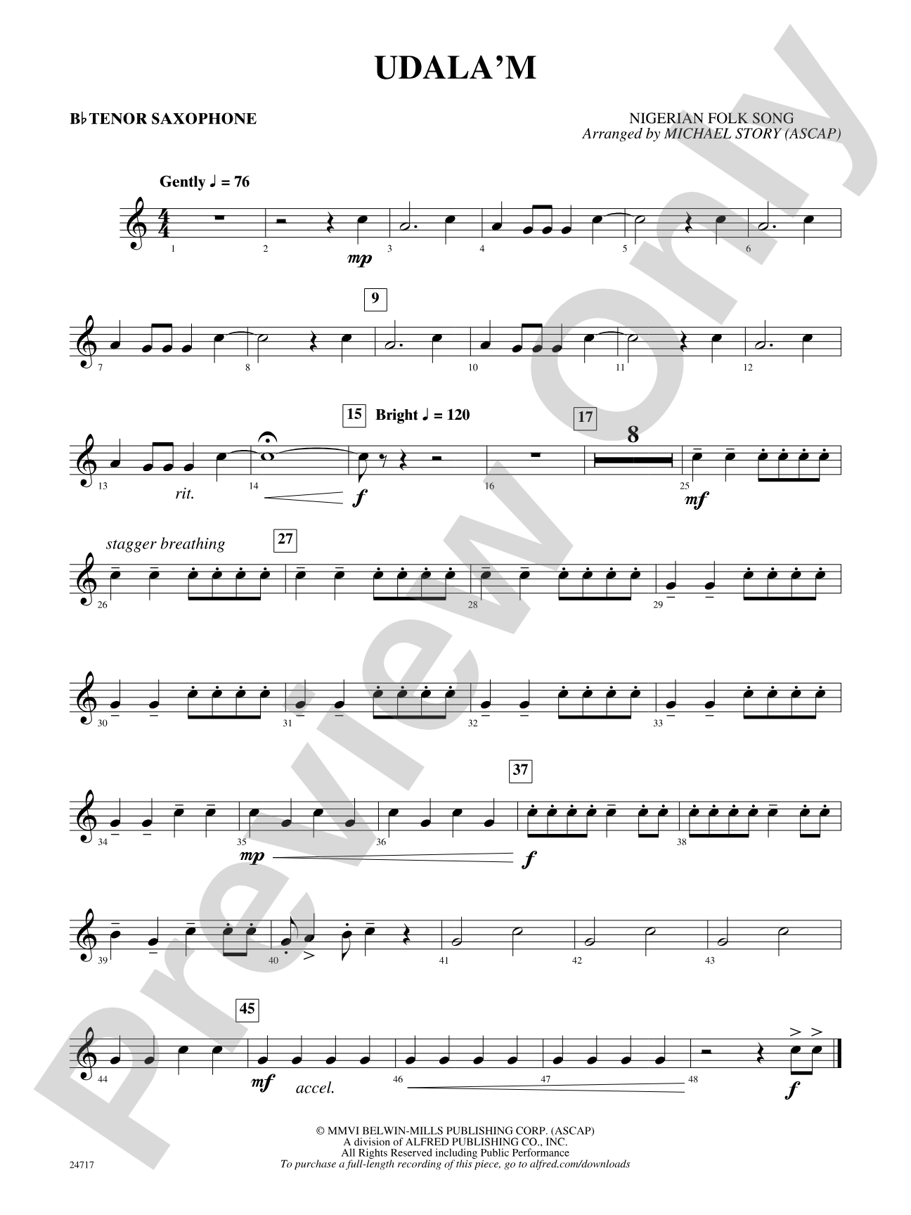Udala'm: B-flat Tenor Saxophone